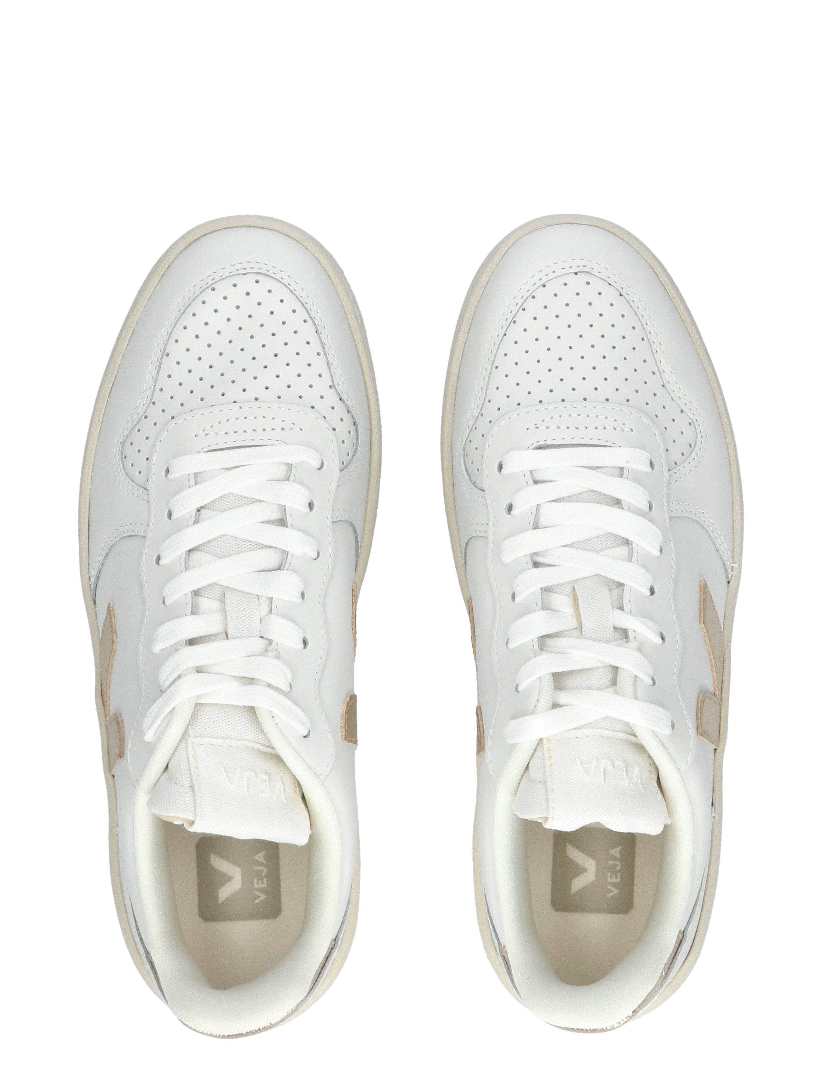 Veja - V-10 Prime V10220737 Leather White Platin - Sneakers - Dames - Lage Sneakers - 46489_85_7