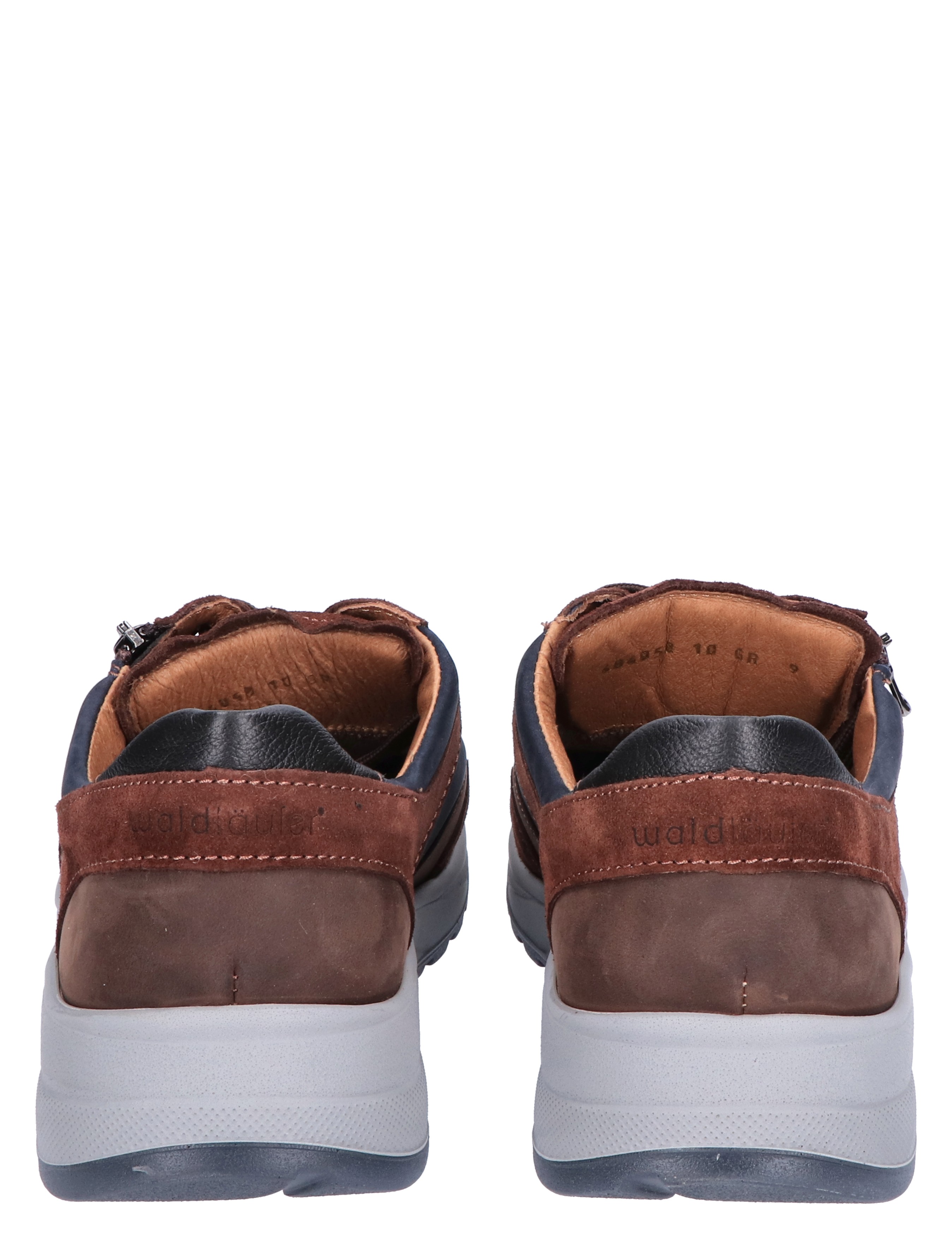 Waldlaufer - 662001 Blue Brown K-Wijdte - Heren - Veterschoenen - Casual Veterschoenen - 45586_32_6