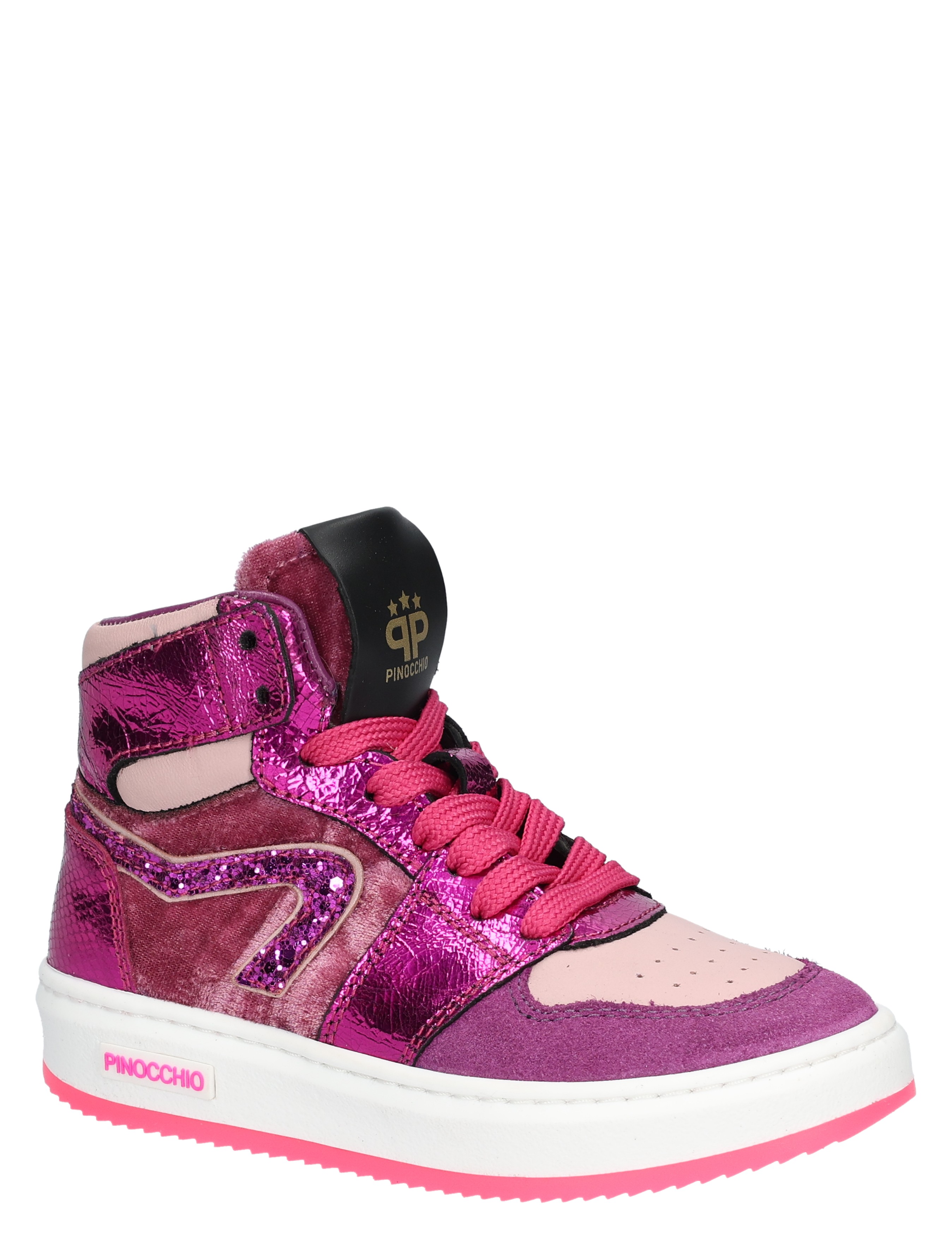 Pinocchio - P1765 Fuchsia - Meisjes - Veter Boots - Boots - 49282_48_3