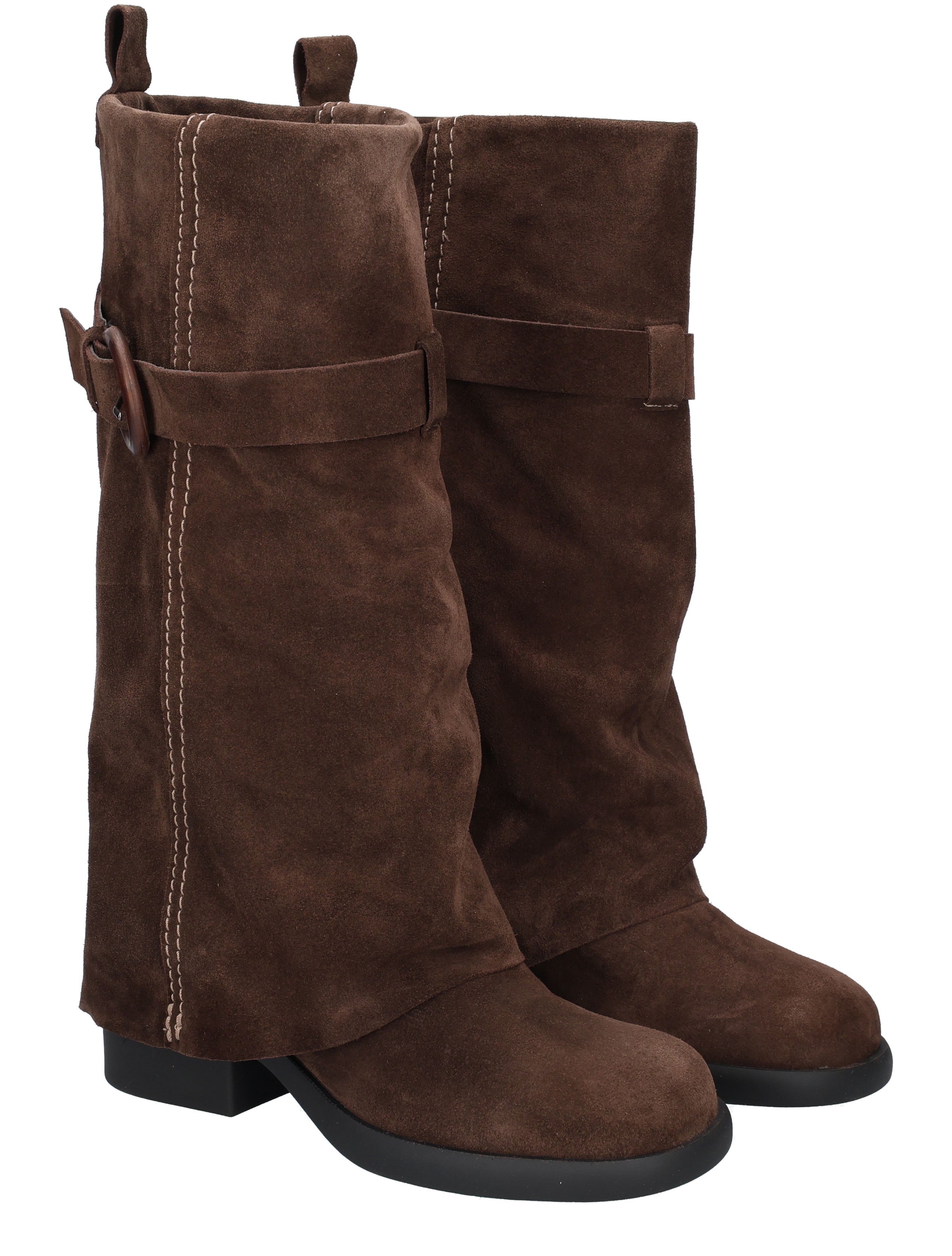 boot, boots, suede, brown, mid-calf