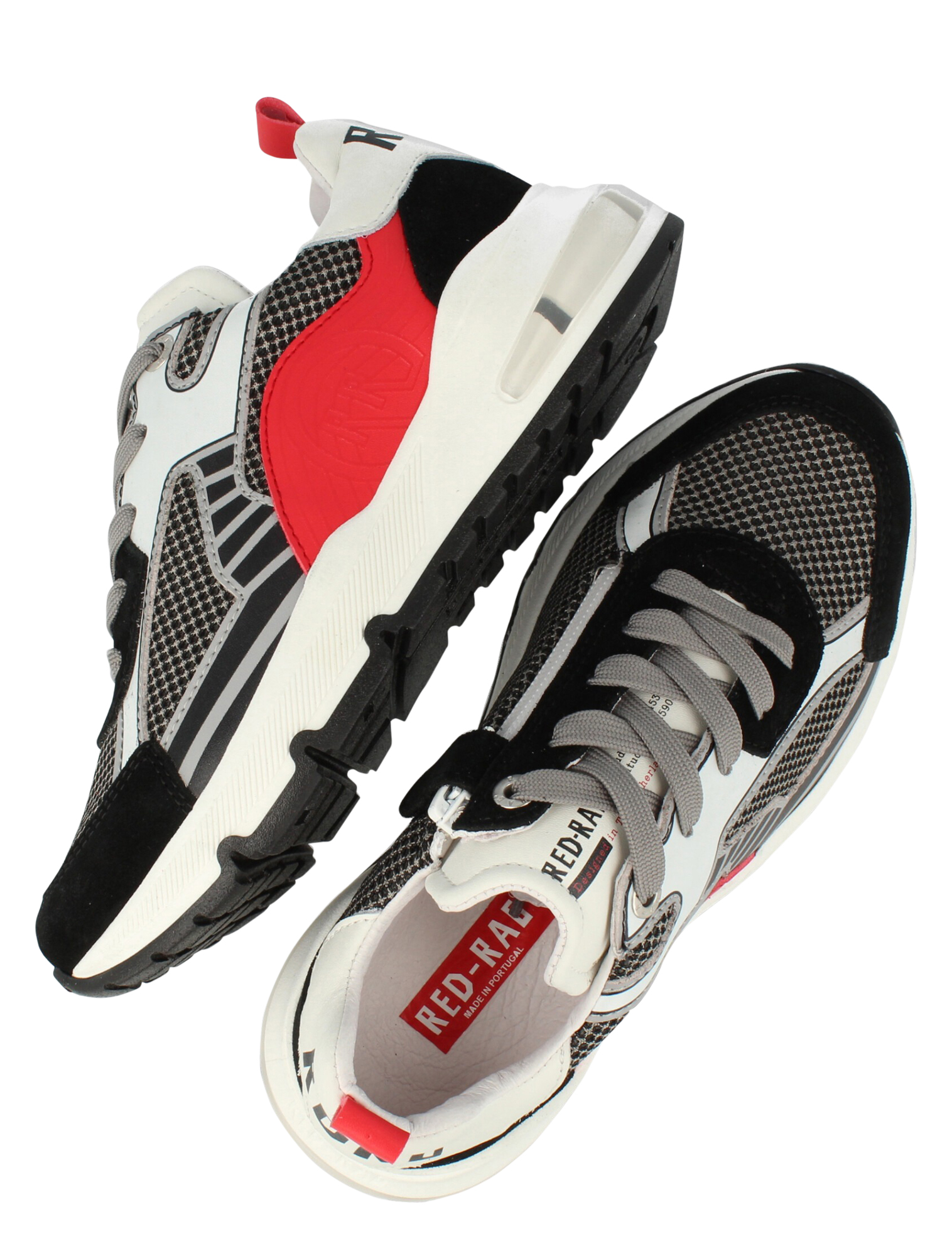 Red-Rag - 13905 499 Red Combi Fantasy - Jongens - Sneakers - Lage Sneakers - 48985_44_4