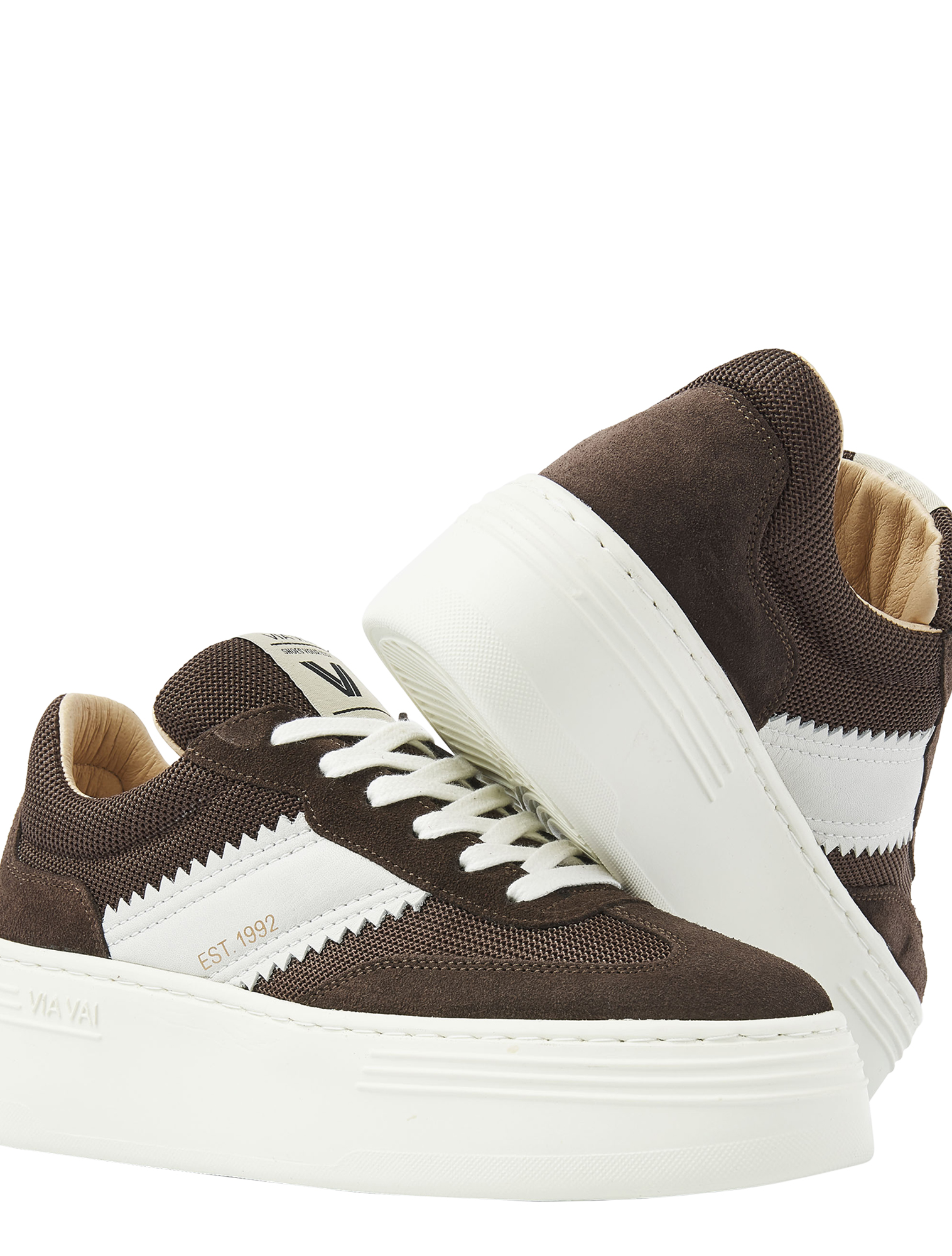 VIA VAI - Isa Lou 62342 01-316 Brown - Sneakers - Dames - Lage Sneakers - 50078_22_5