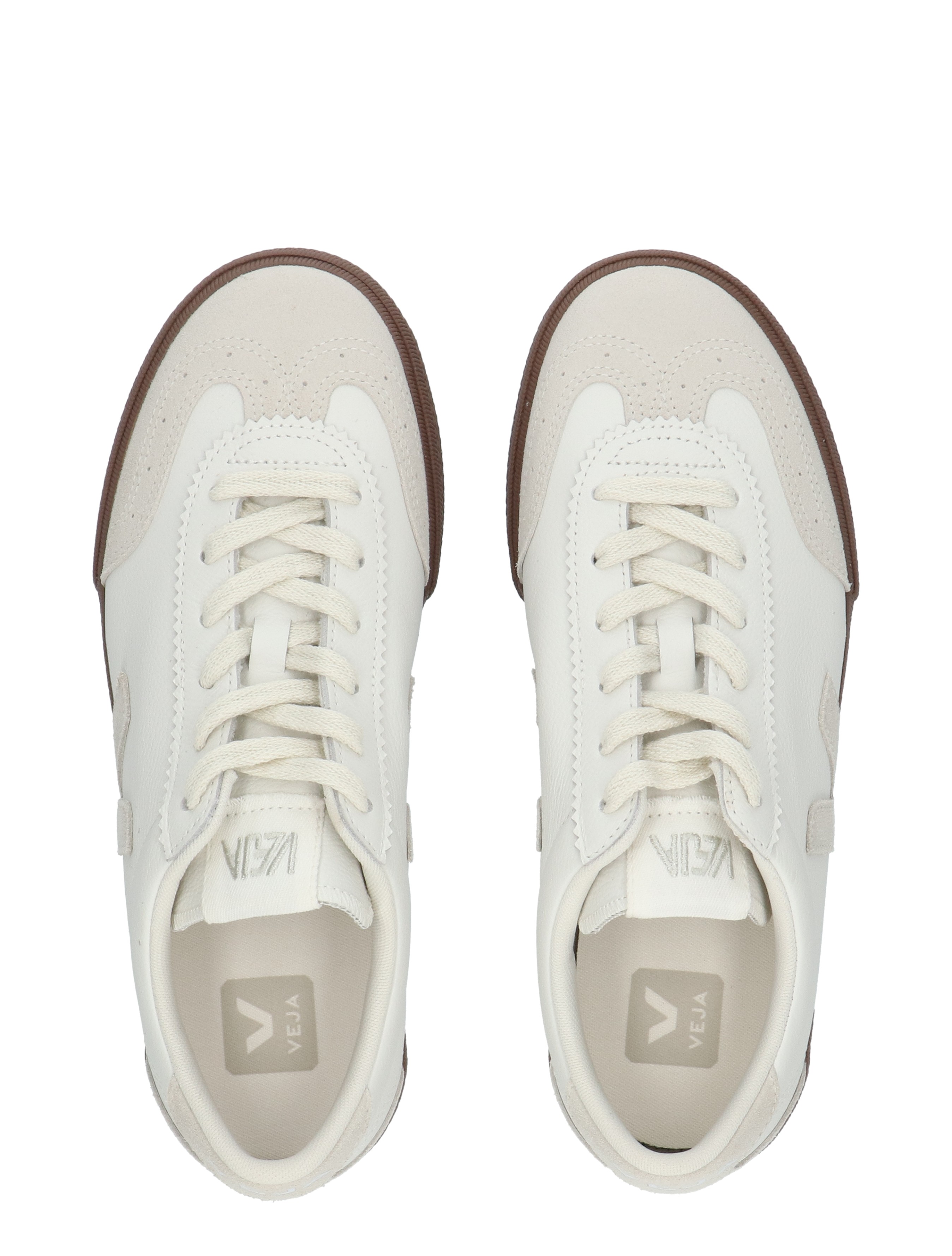Veja - Volley VO2021383 White Natural Bark - Sneakers - Dames - Lage Sneakers - 49717_87_7