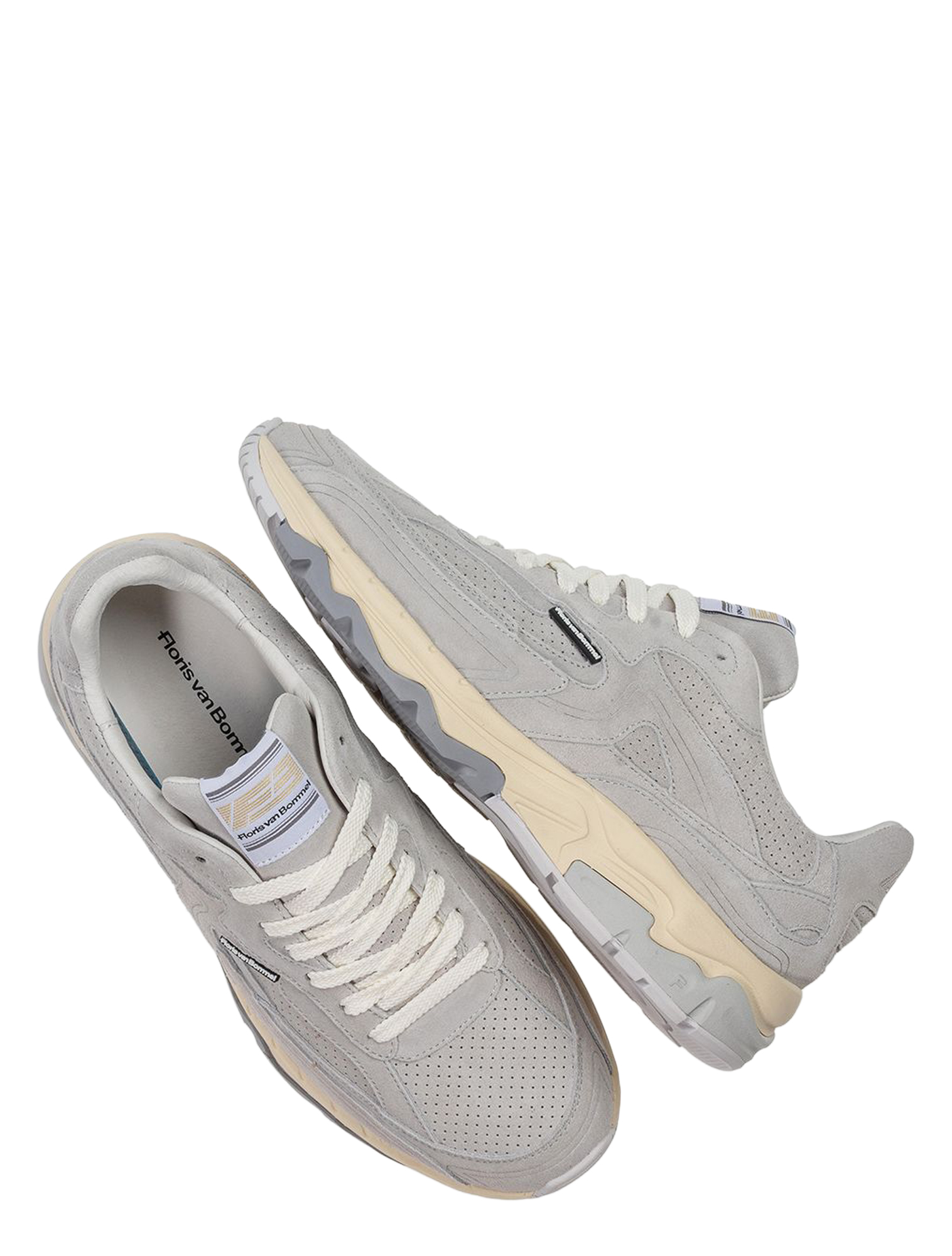 Floris van Bommel - De Rezer 10257 02.07 Light Grey G+Wijdte - Heren - Lage Sneakers - Sneakers - 51444_99_3