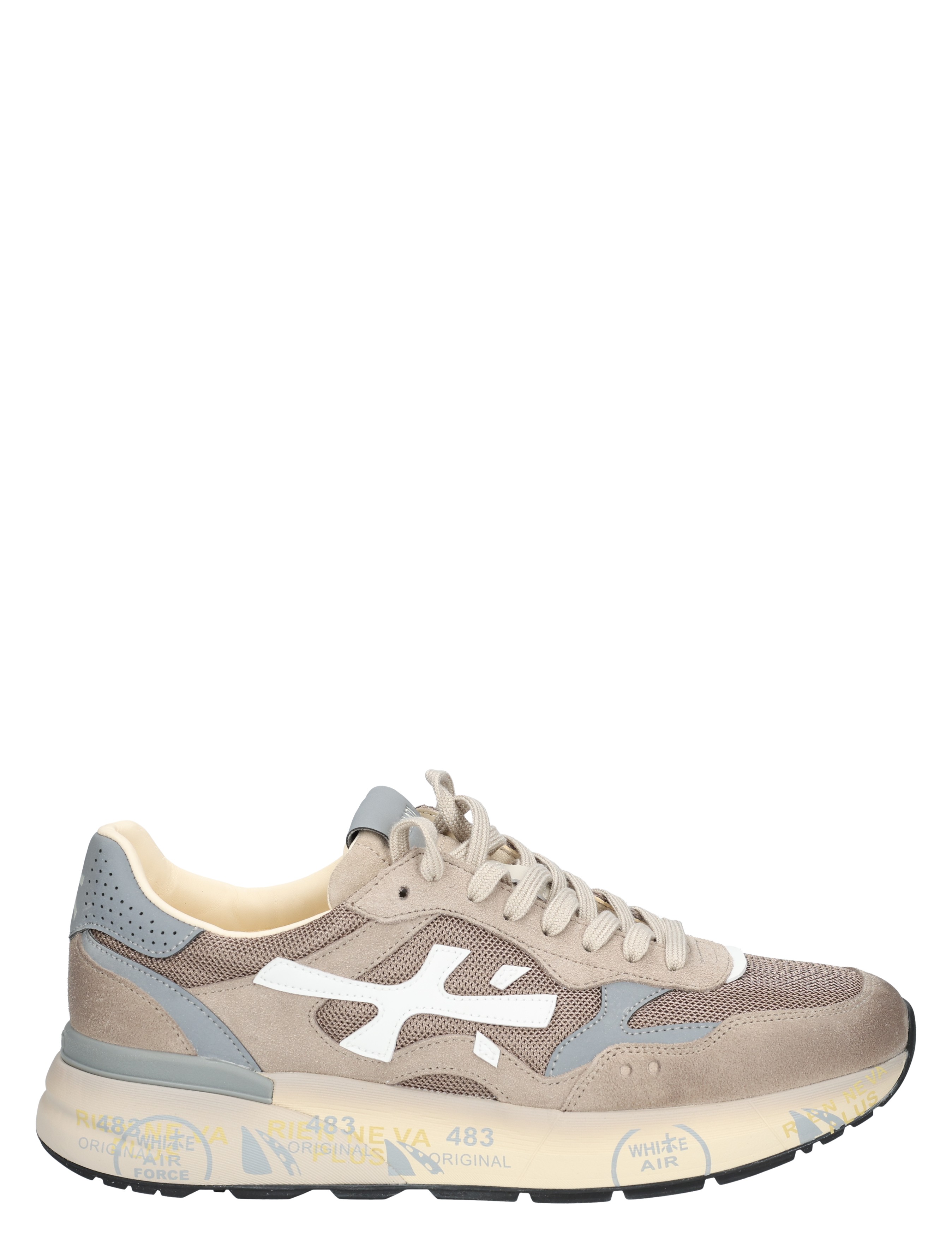 Premiata - Mick Men 8118 Beige White - Heren - Lage Sneakers - Sneakers - 50181_78_1