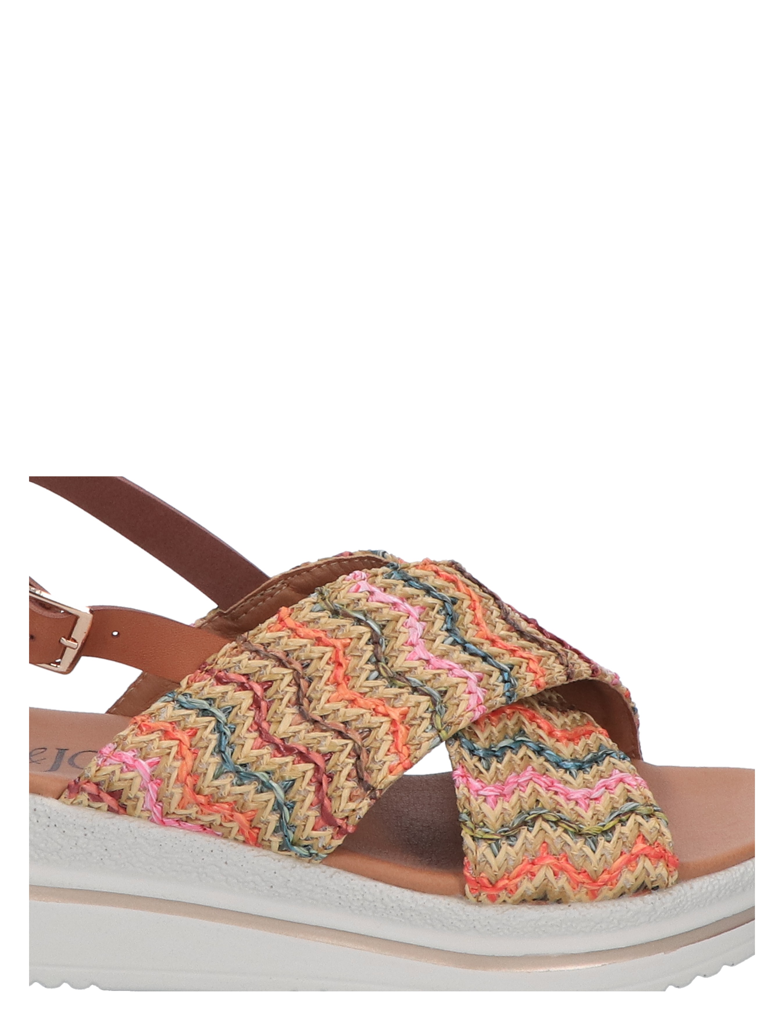 Lisa & Jo - Wikje Beige Multi - Dames - Sandalettes - 47620_77_8