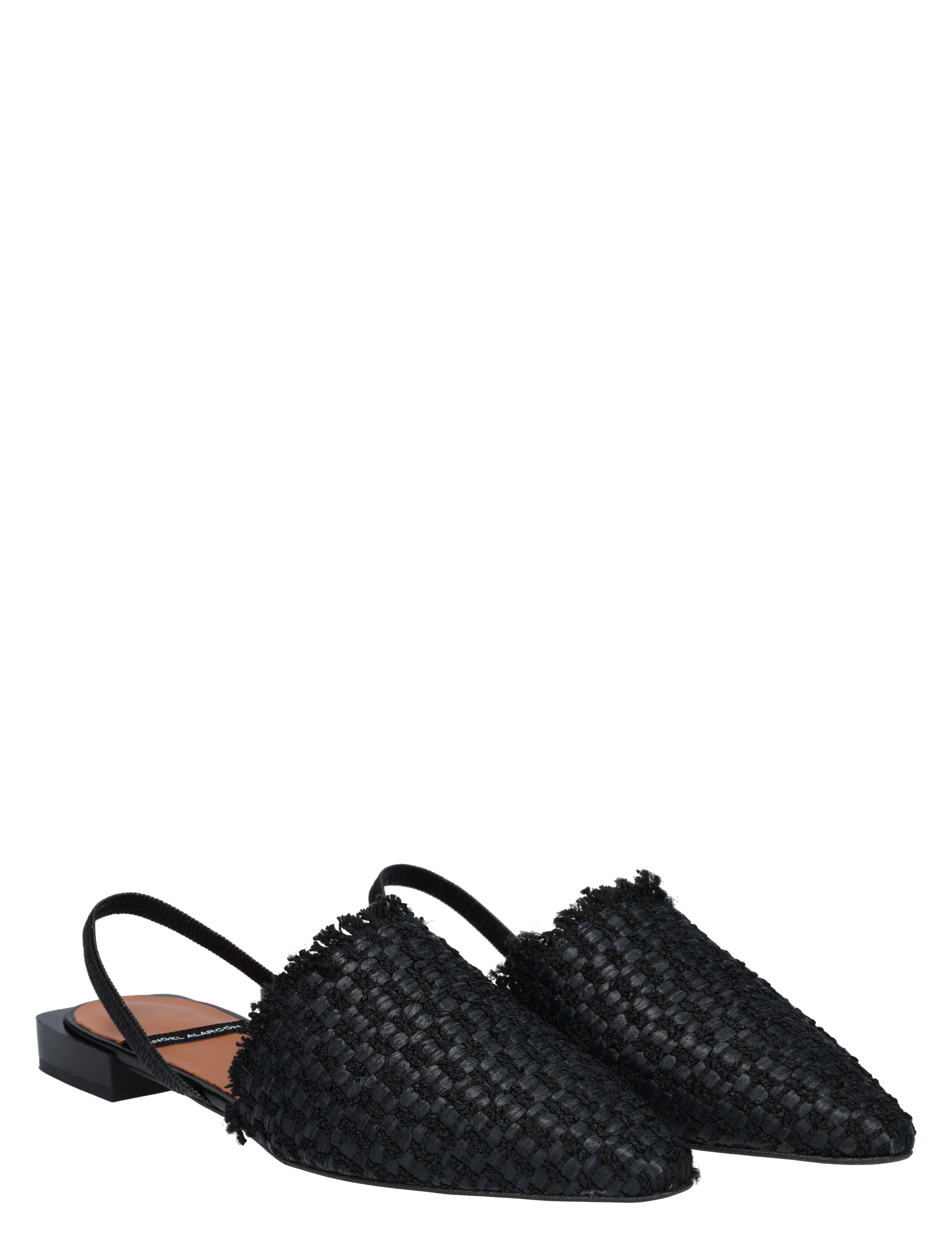 Angel Alarcon - 25009-530B Rafia Black - Dames - Ballerinas - 47947_11_5