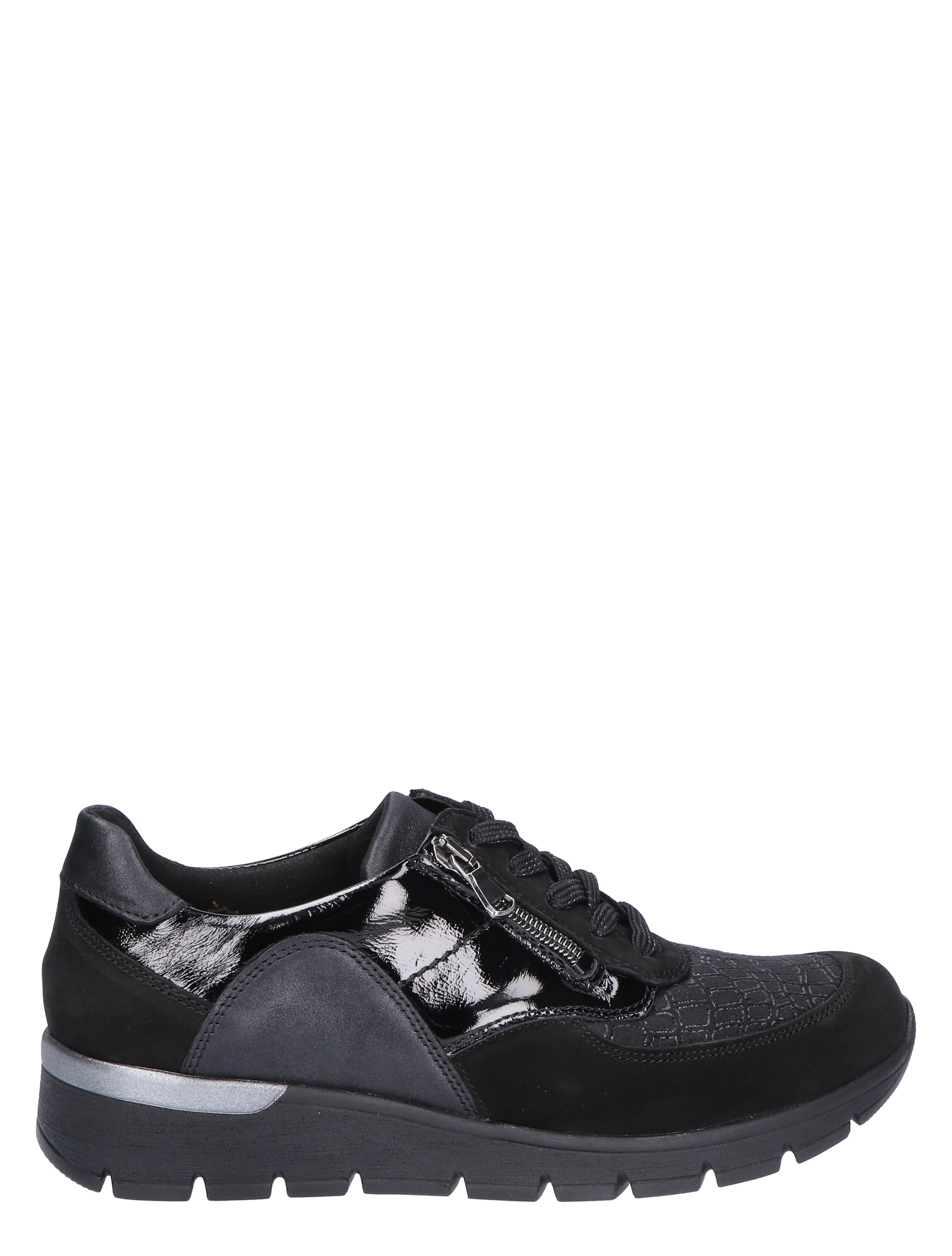 Waldlaufer - 626K02 Black Mix K-Wijdte - Dames - Veterschoenen - Casual Veterschoenen - 39813_11_1