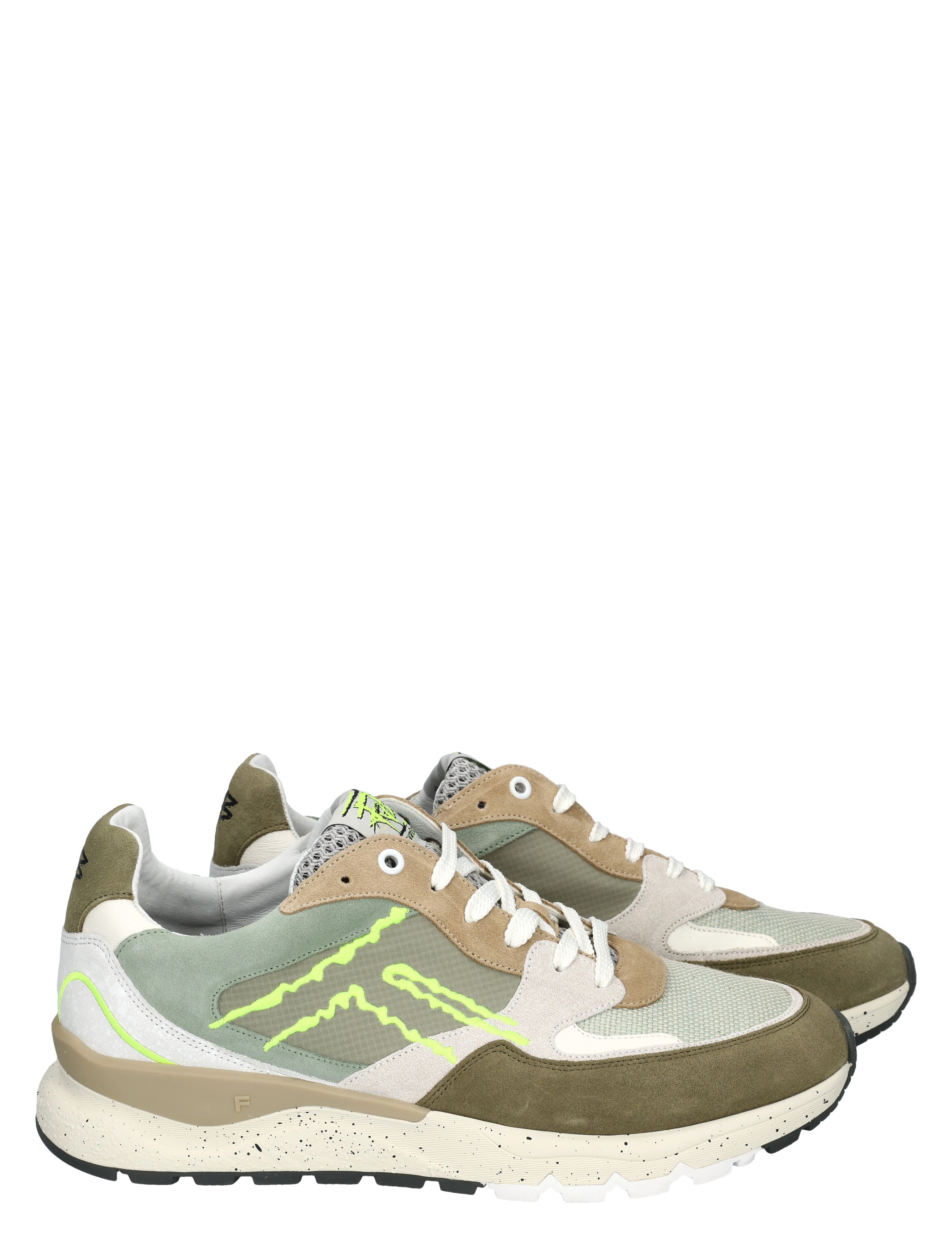Floris van Bommel - De Treener 10243 52-01 Light Green G+ Wijdte - Heren - Lage Sneakers - Sneakers - 50662_66_5
