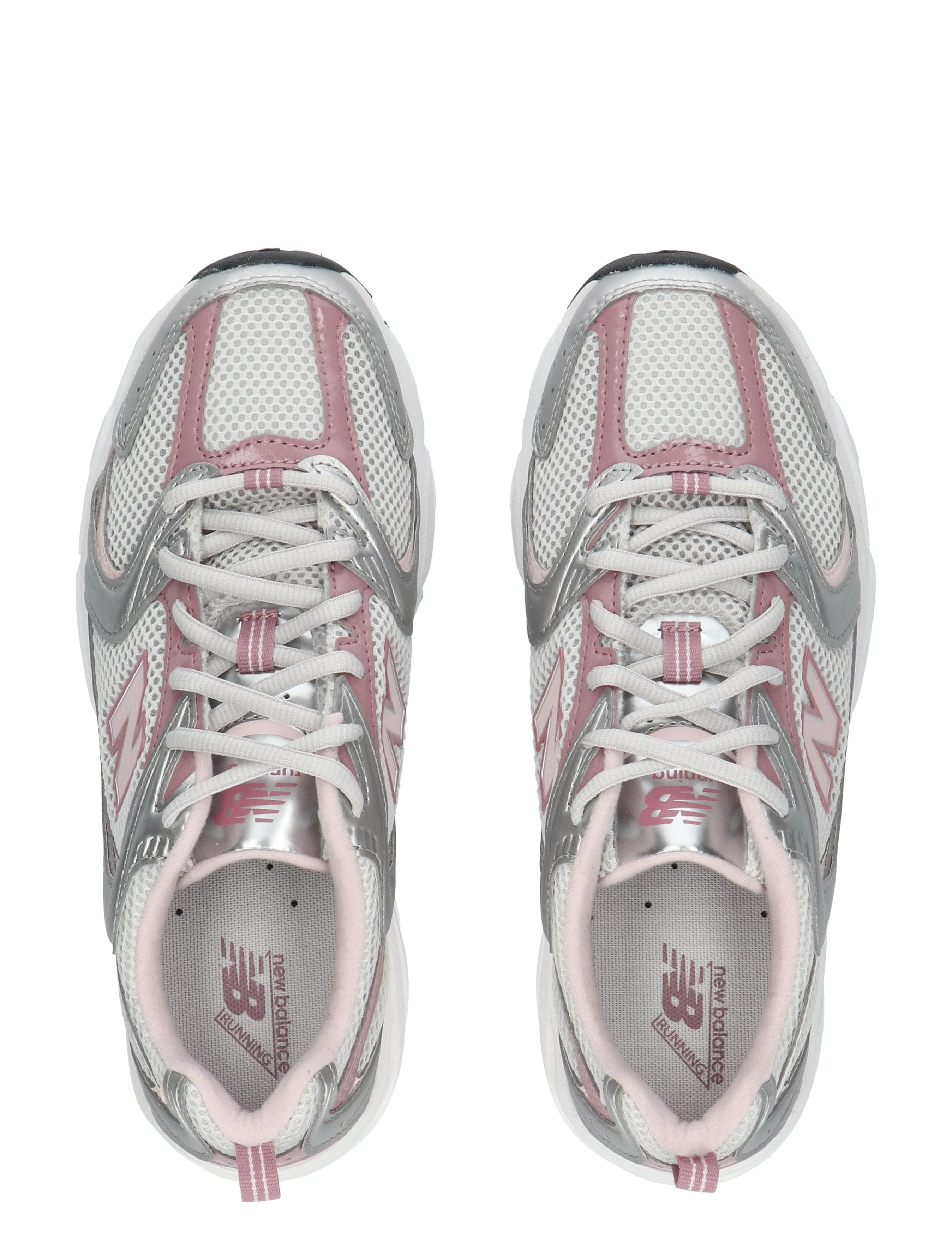 sneakers, sportschoenen, mesh materiaal, roze accenten, demping