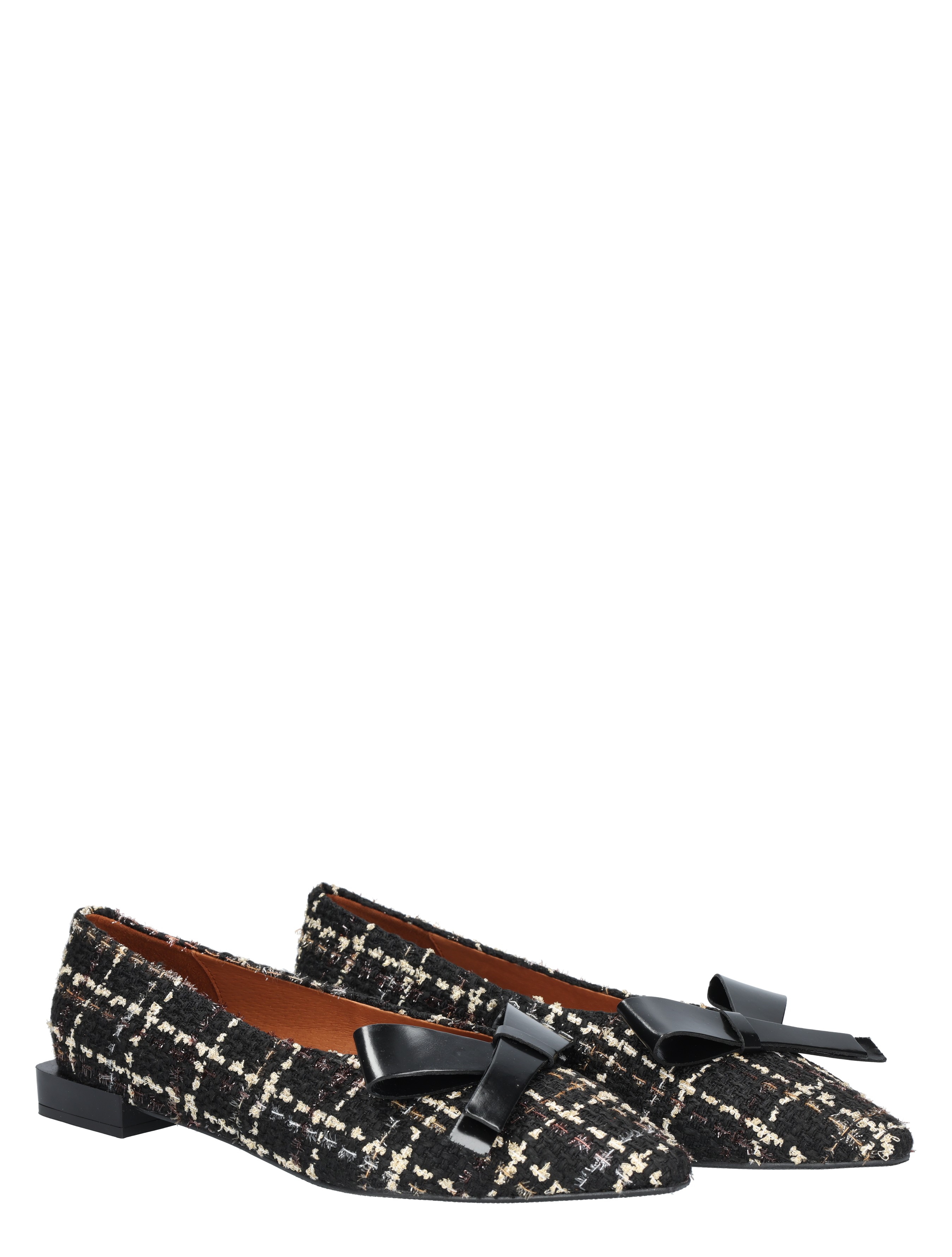 Angel Alarcon - 25513-530B Tweed Black White - Dames - Ballerinas - 49102_18_5