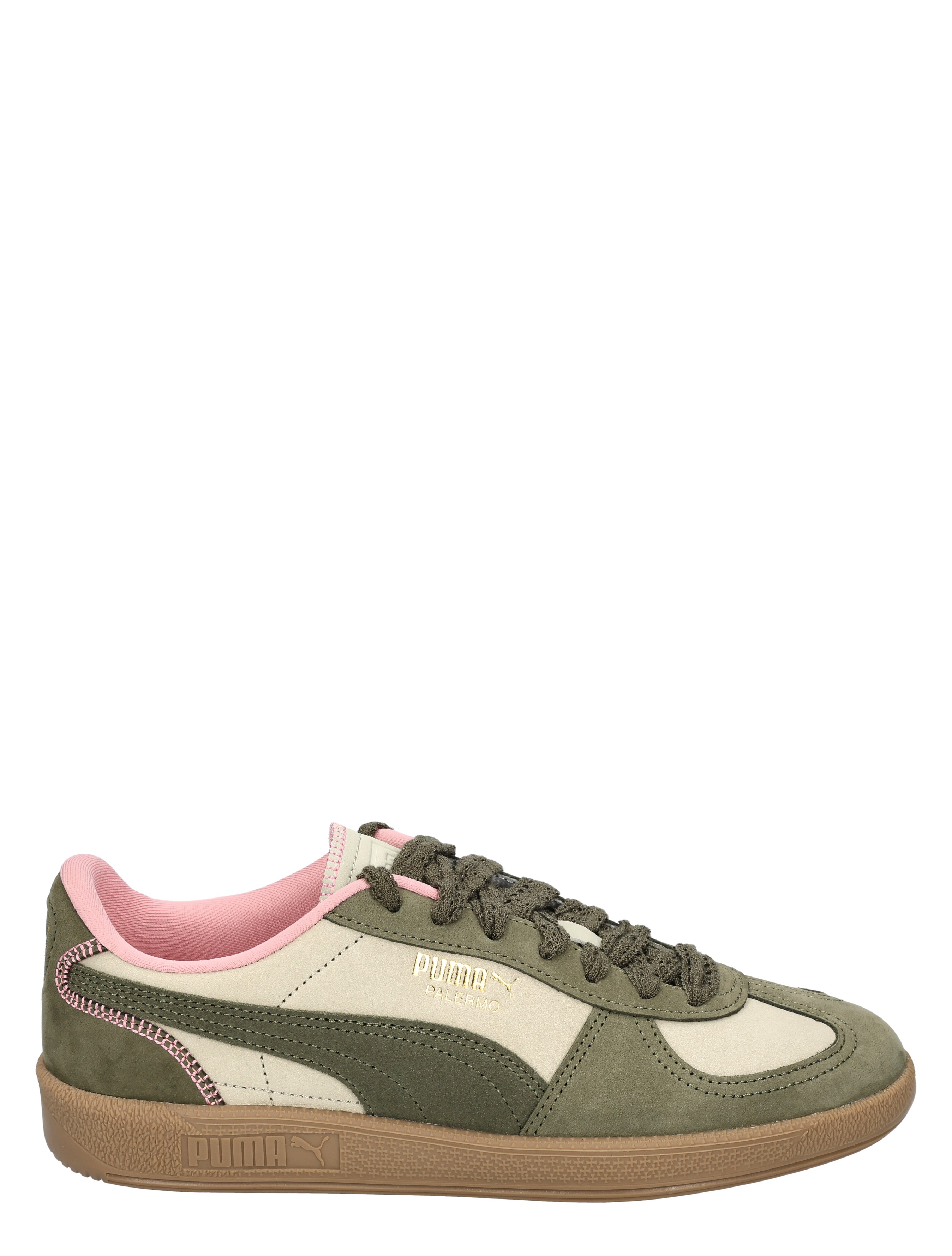 Puma - Palermo Lux 405493 01 Pebble Gray Loden Gr - Dames - Sneakers - Lage Sneakers - 49700_67_1