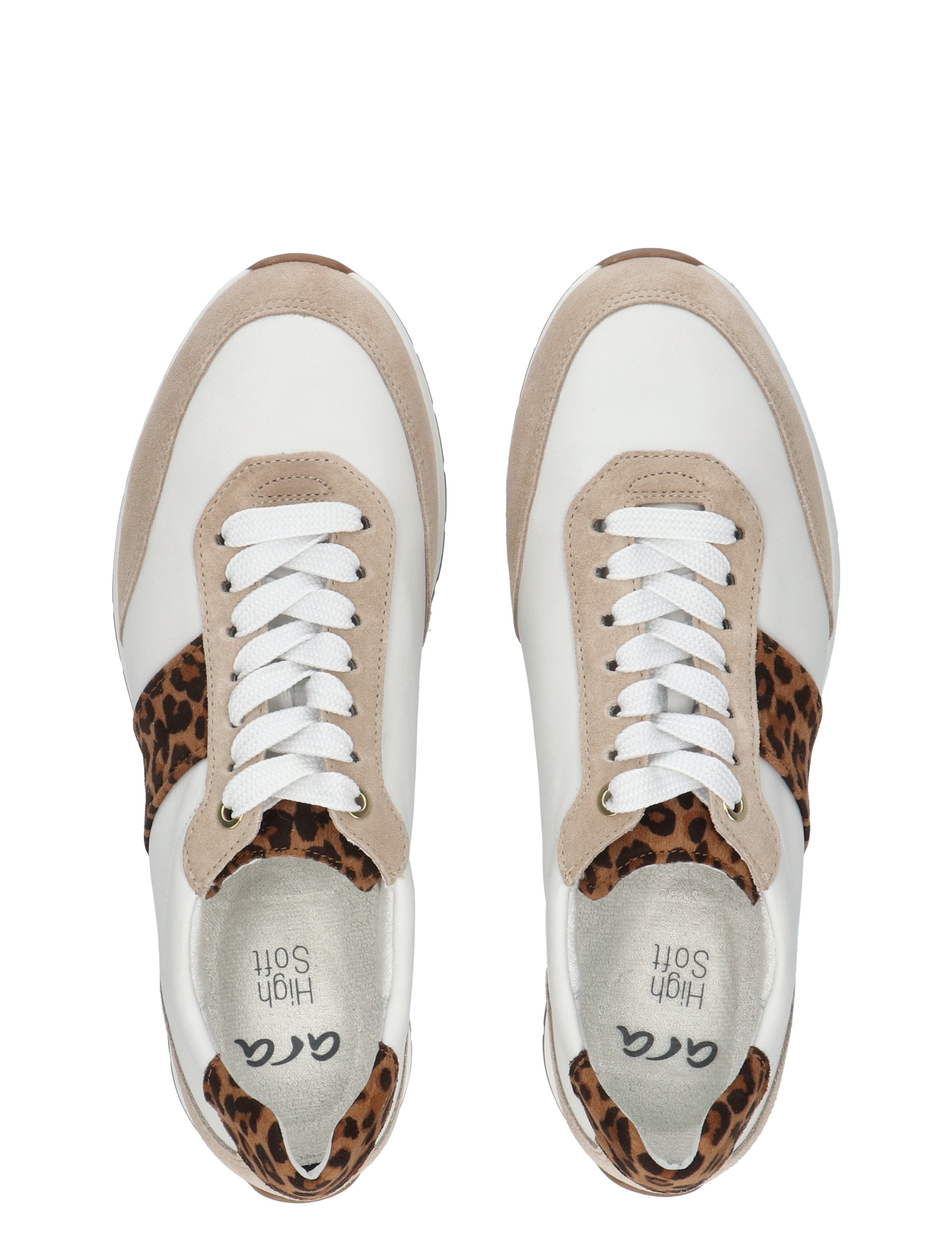 Ara - 12-50904-07 07 Beach White Natural - Dames - Veterschoenen - Casual Veterschoenen - 50431_82_7