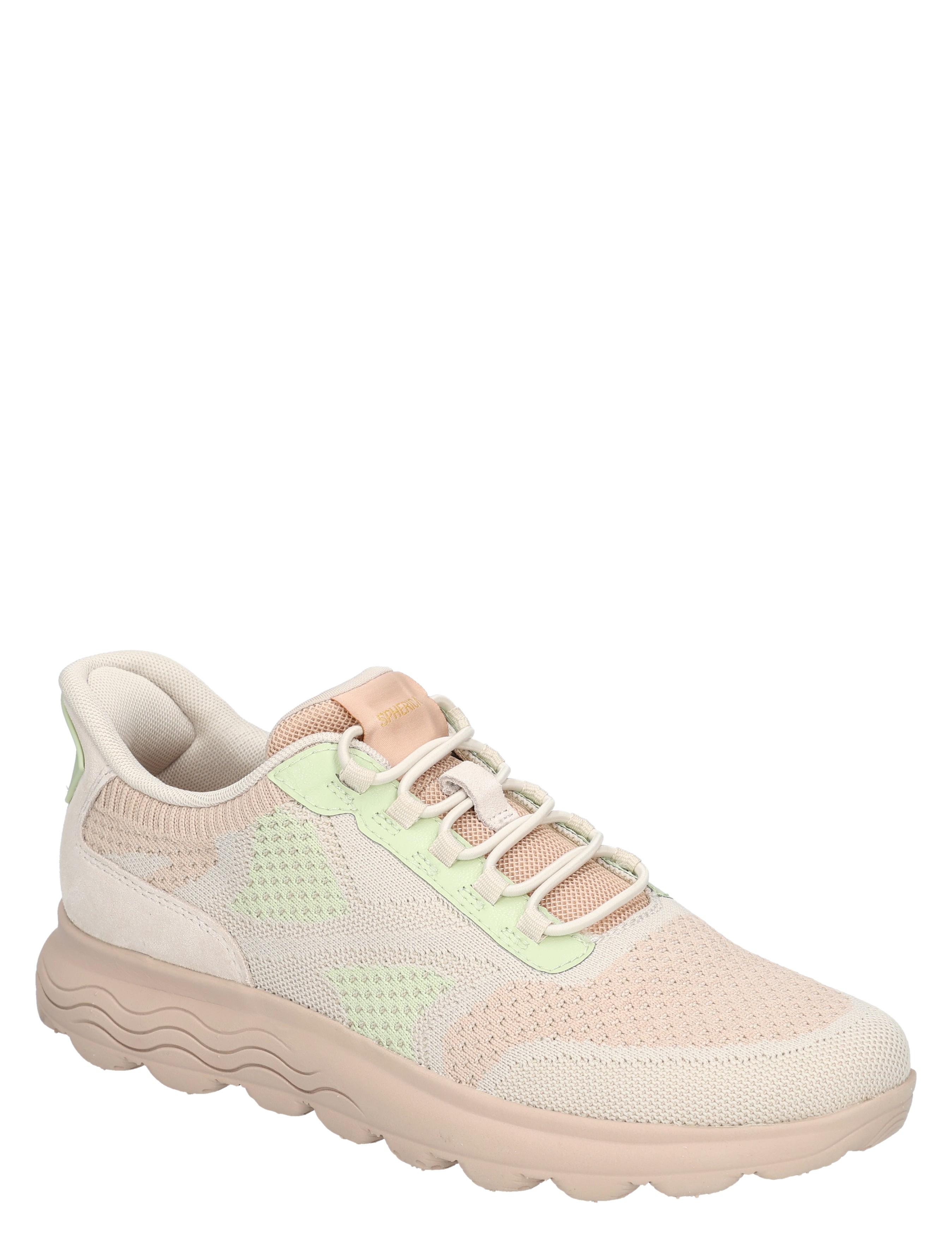 Geox - D657MB-D 06K22 C5322 Lt Sand - Dames - Veterschoenen - Casual Veterschoenen - 49744_76_3