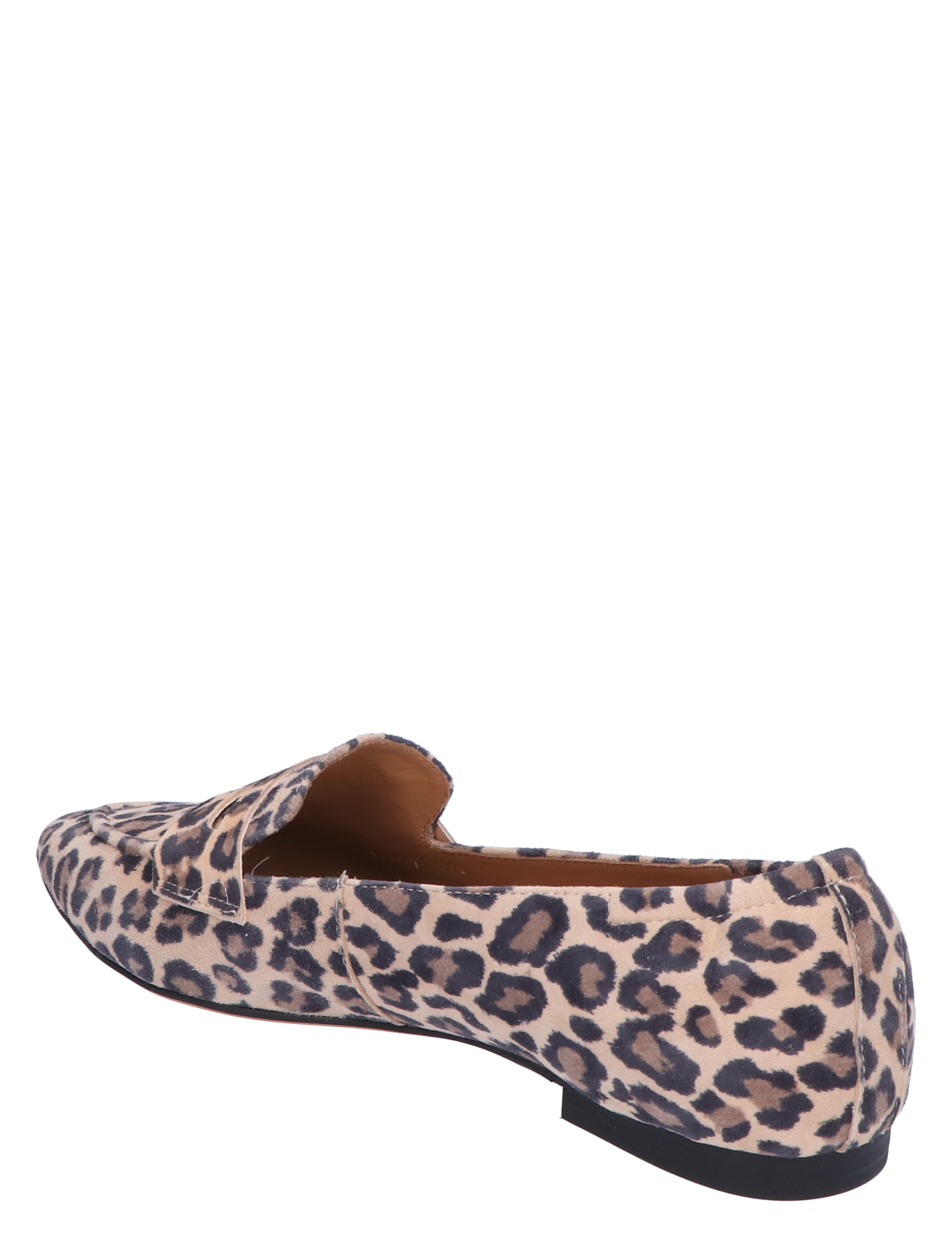 Di Lauro - Tera Beige Black Leopard Suede - Dames - Loafers - 47561_71_4