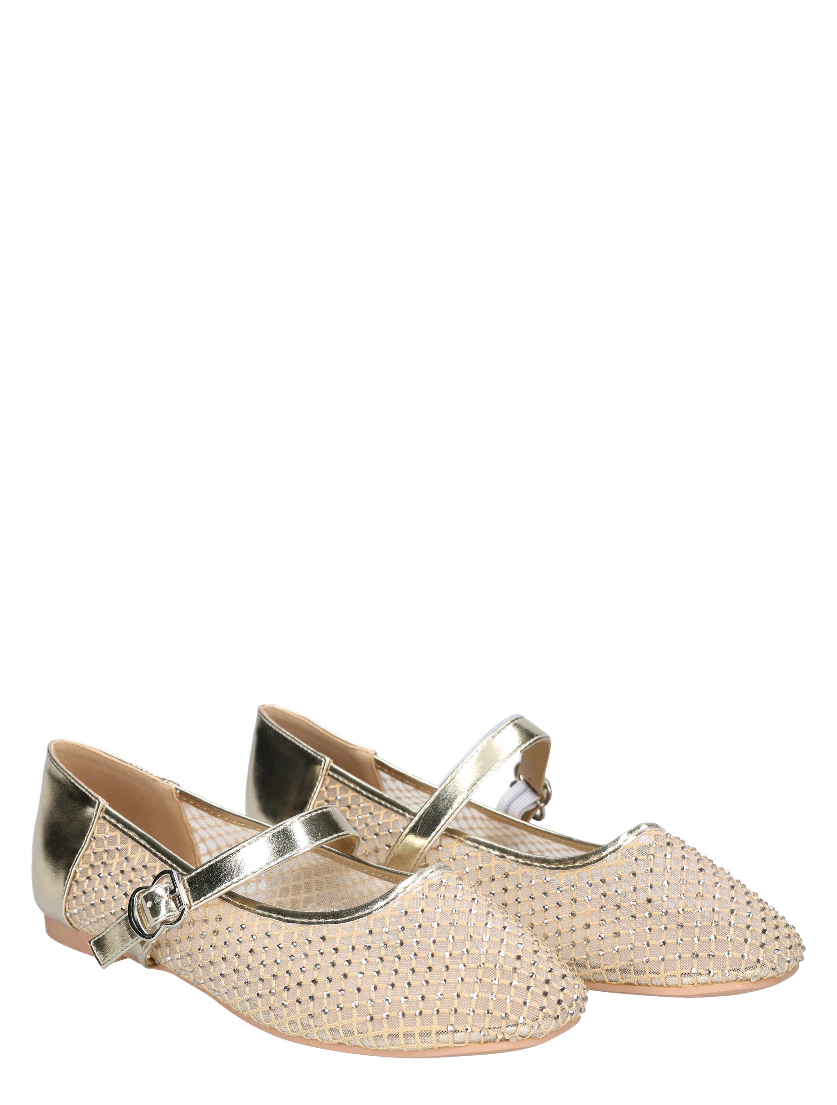 damesbalet, ballerina, golden, mesh, strappy