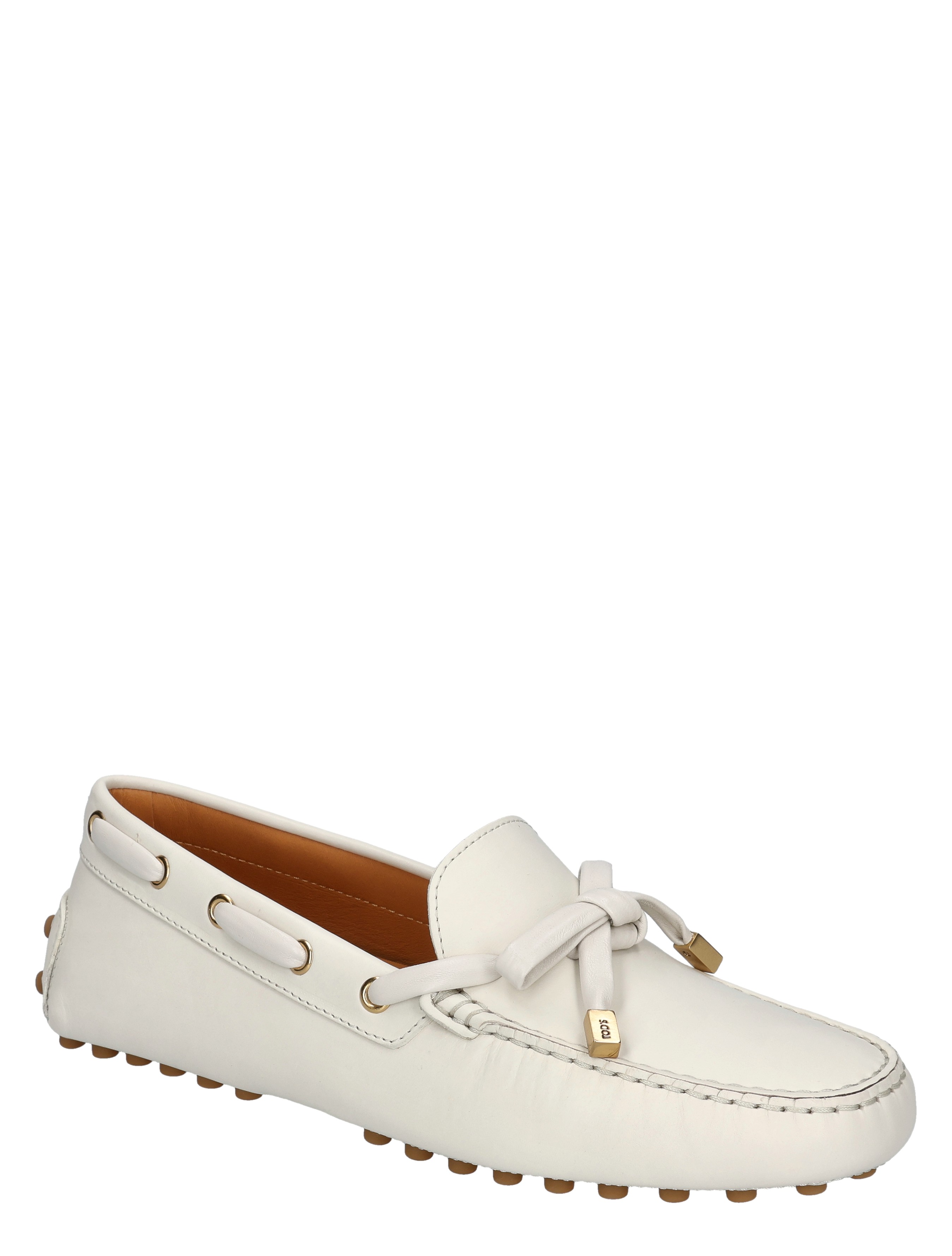 Tods - Gommino in Leather B015 White - Dames - Loafers - 49662_88_3
