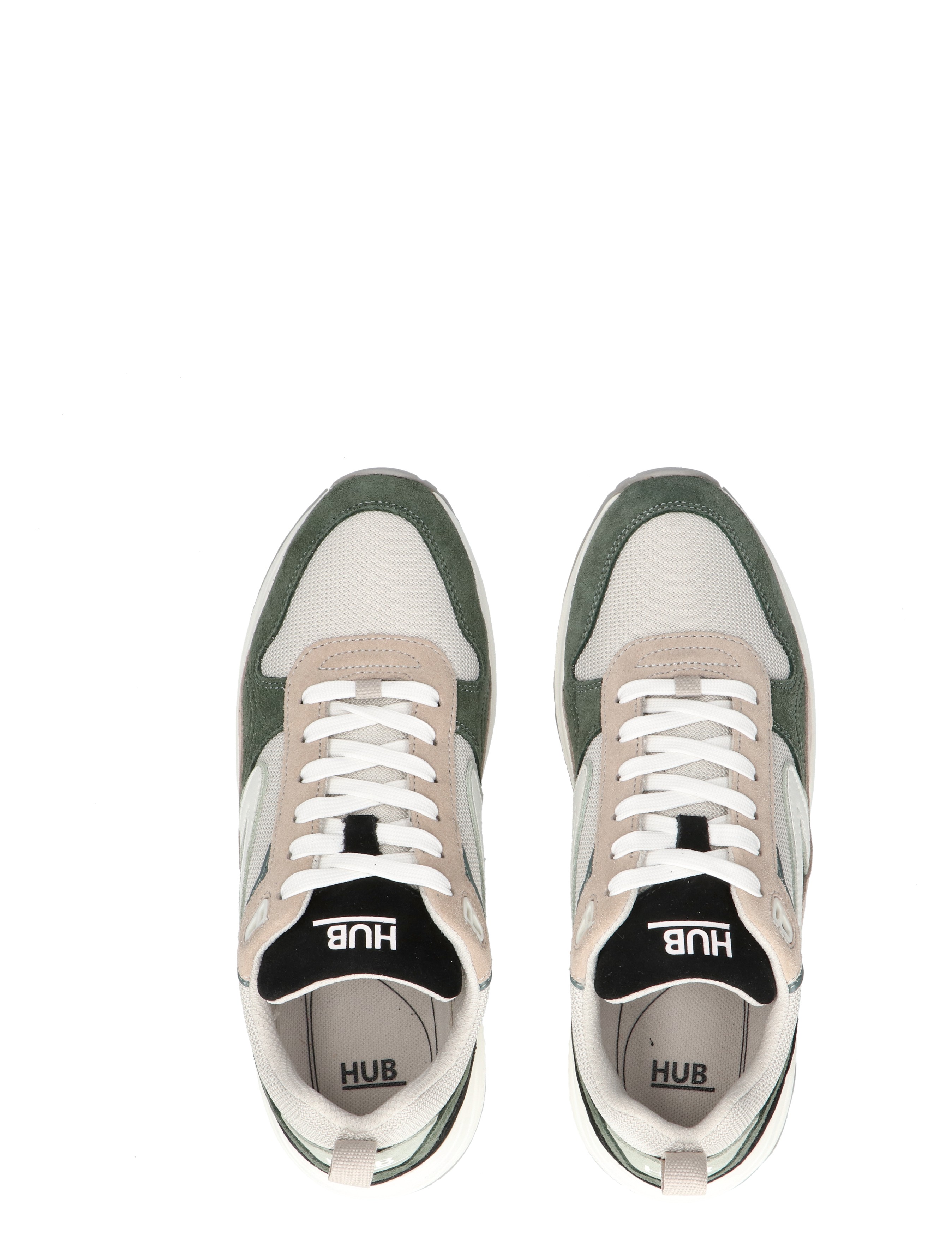 Hub Footwear - Glide Men Light Bone Off White - Heren - Lage Sneakers - Sneakers - 48462_76_7