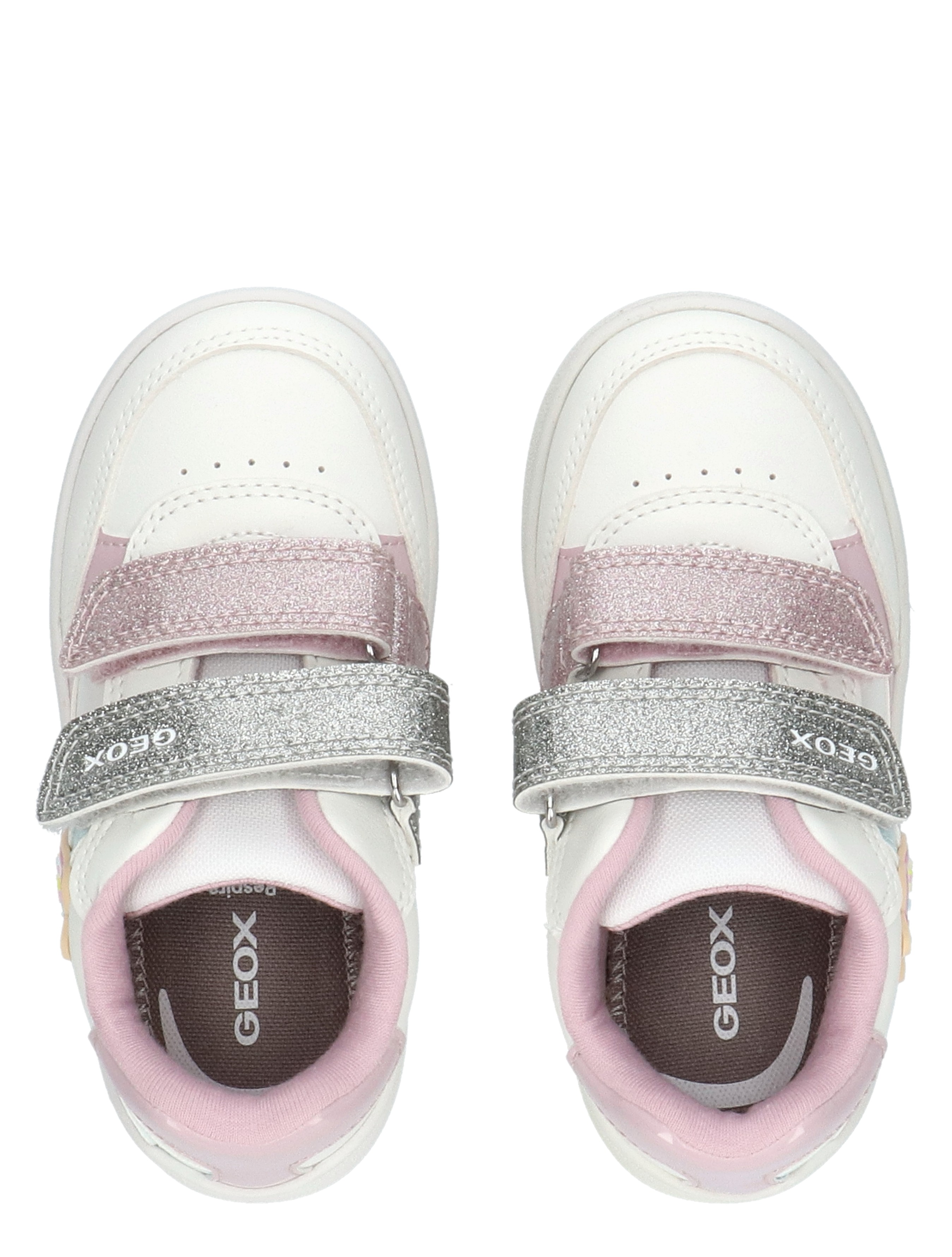 Geox - B555MB Optic White - Meisjes - Klittenbandschoenen - 49746_84_7