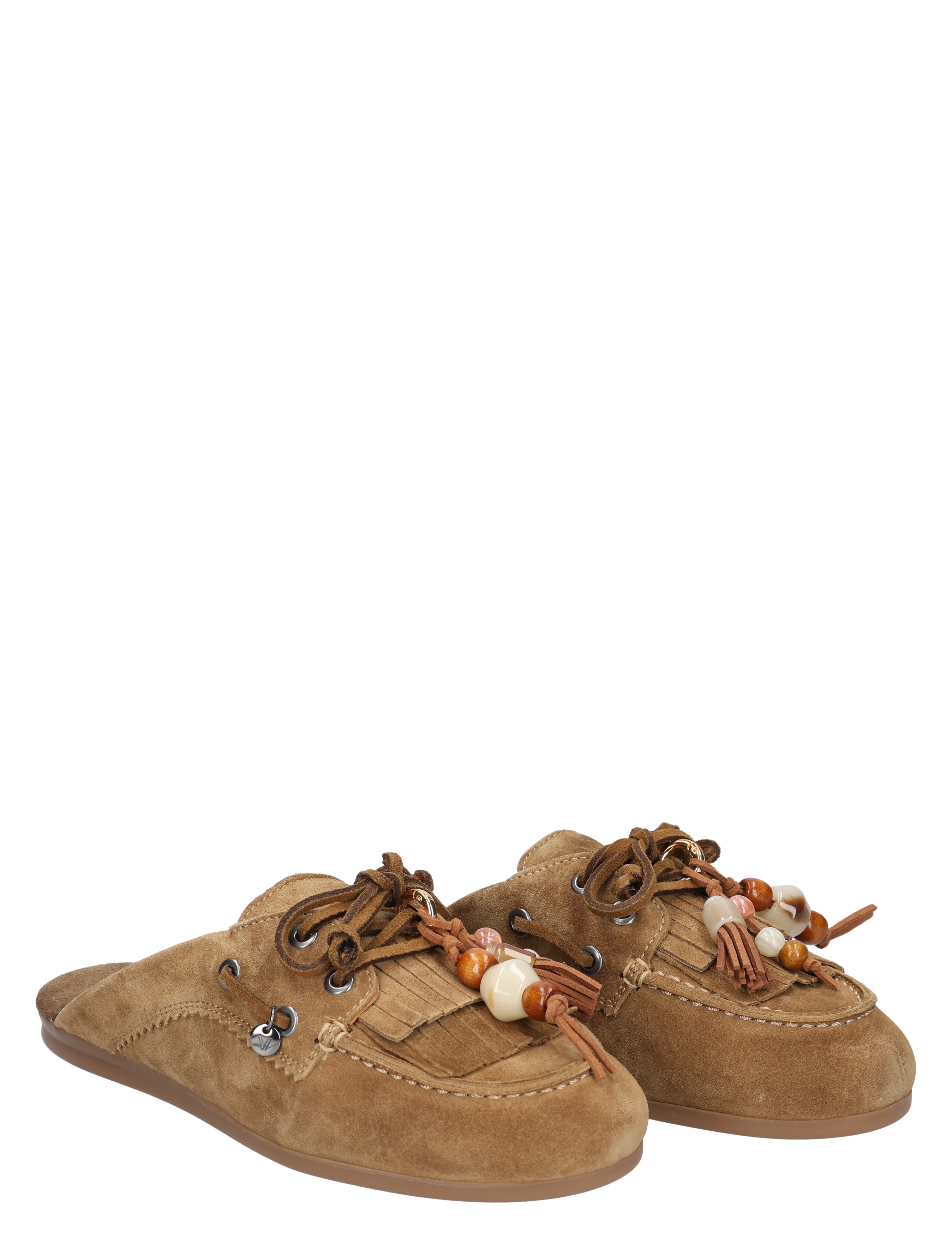 suède, schoenen, mocassin, veterschoen, beads, suede, bruin, mocassin, geknotte kralen, veterschoen