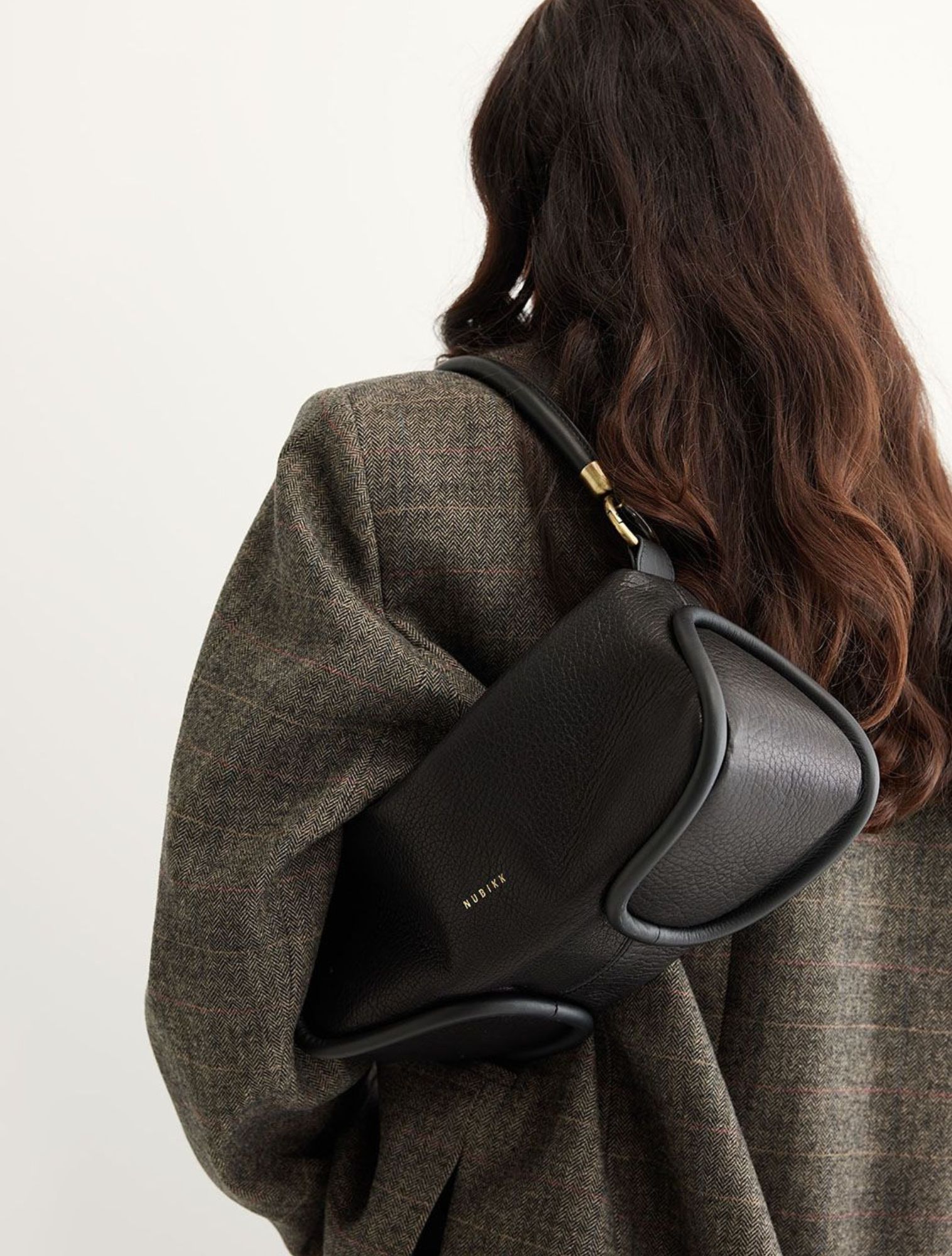 rugzak, leder, zwart, handtas, tas