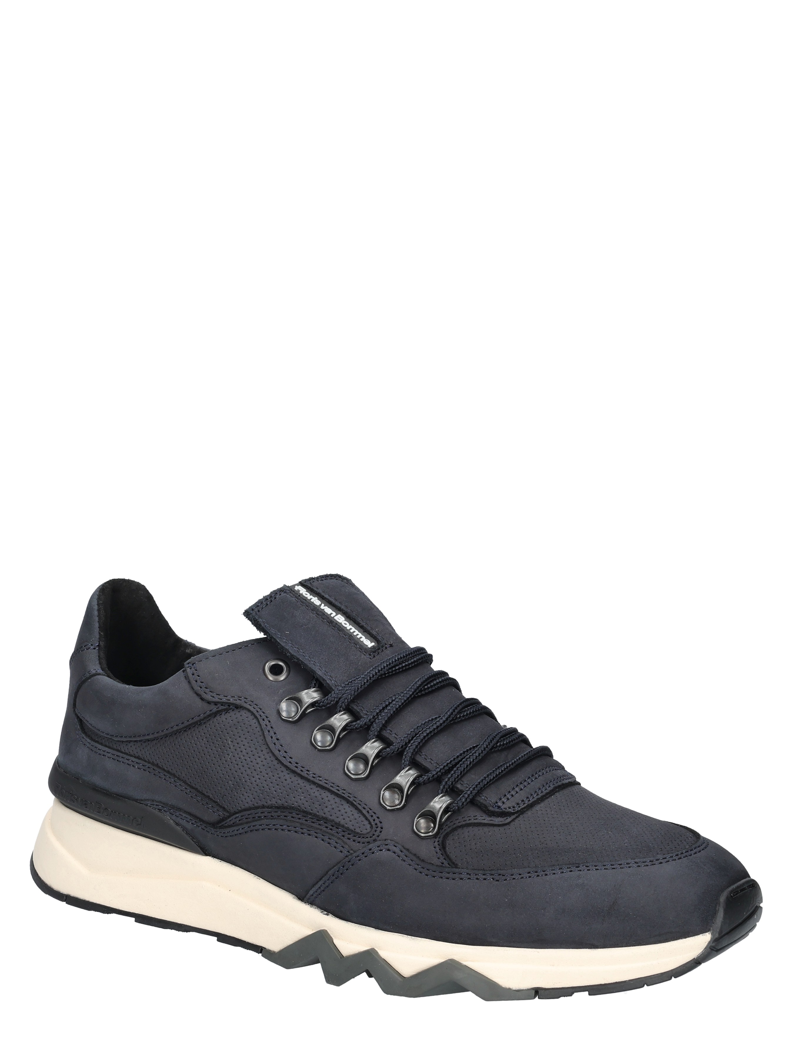 sneaker, sportschoen, donkerblauw, luxe sport, lipstofzool