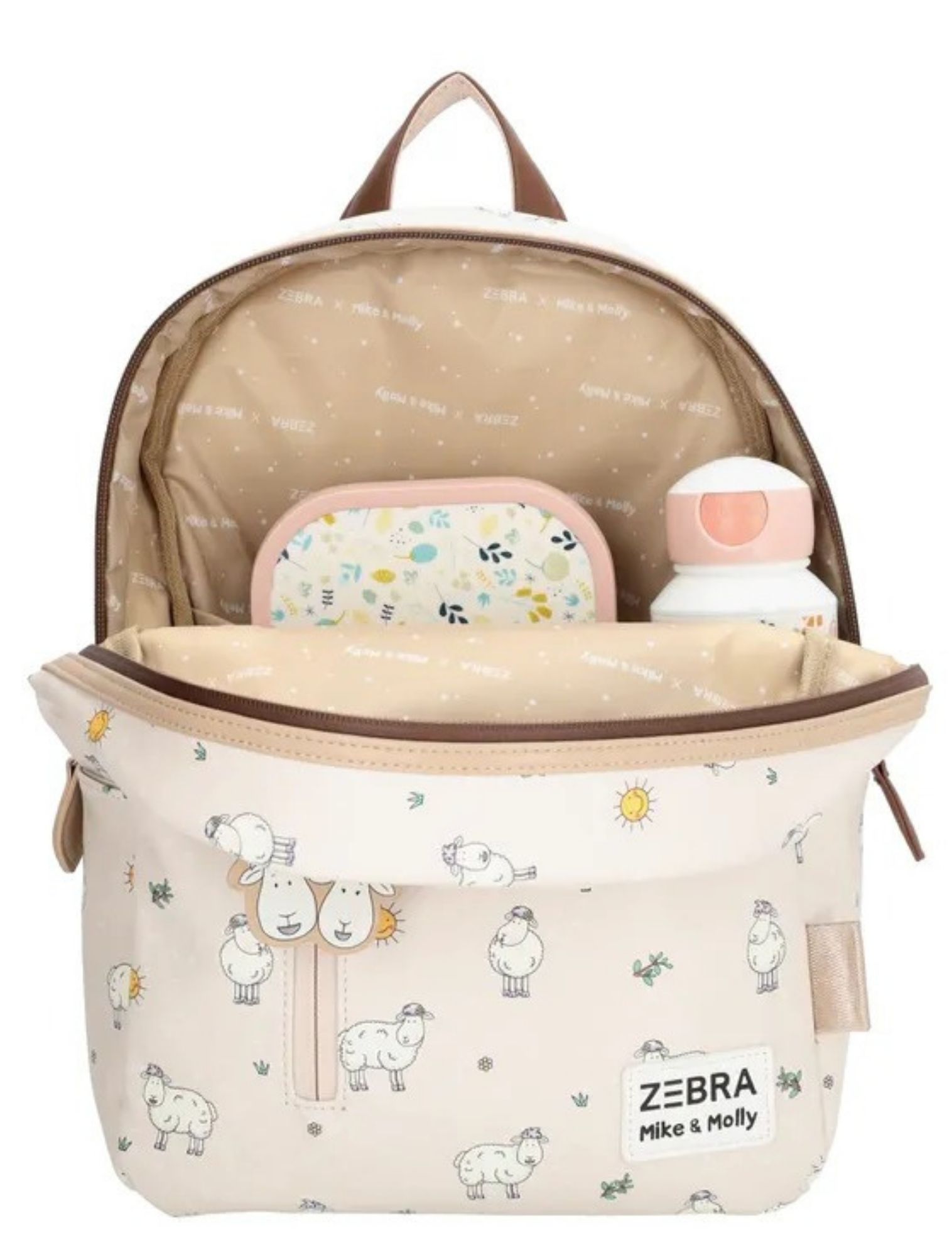 rugzak, schoolrugzak, dierenthema, lunchset, zebra