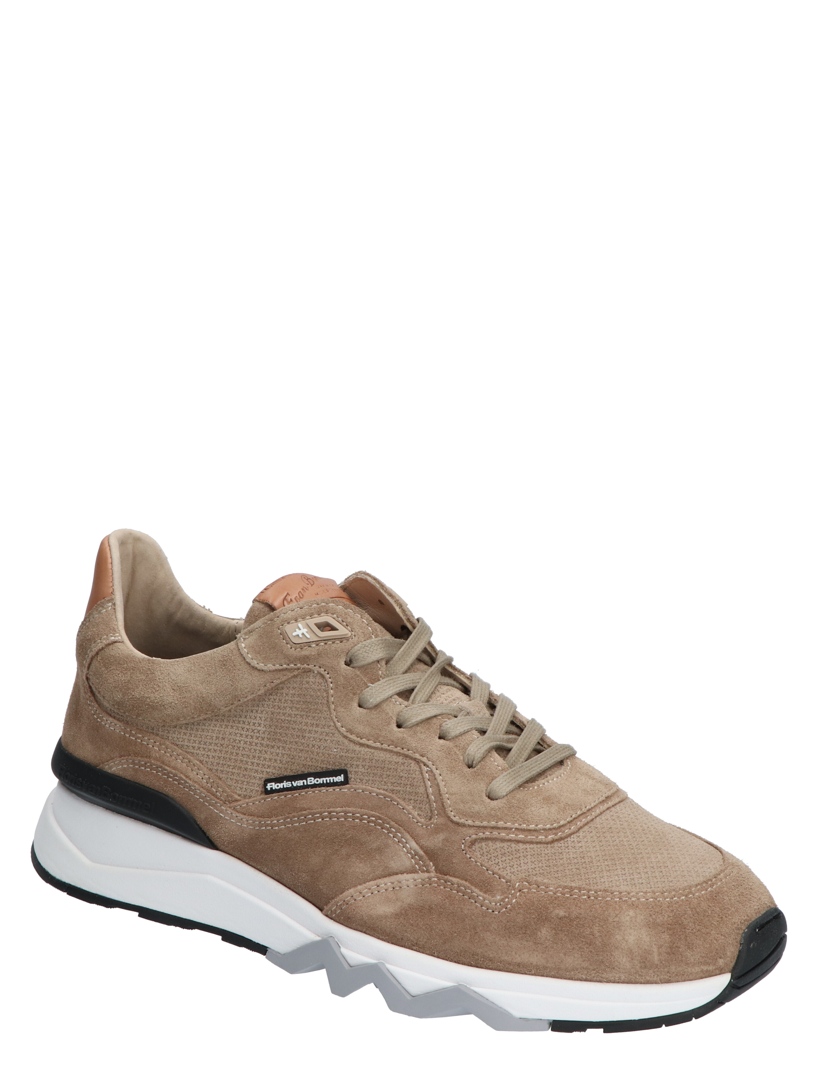 Floris van Bommel - De Zager 02.23 Light Brown G+ Wijdte - Heren - Lage Sneakers - Sneakers - 41322_22_3