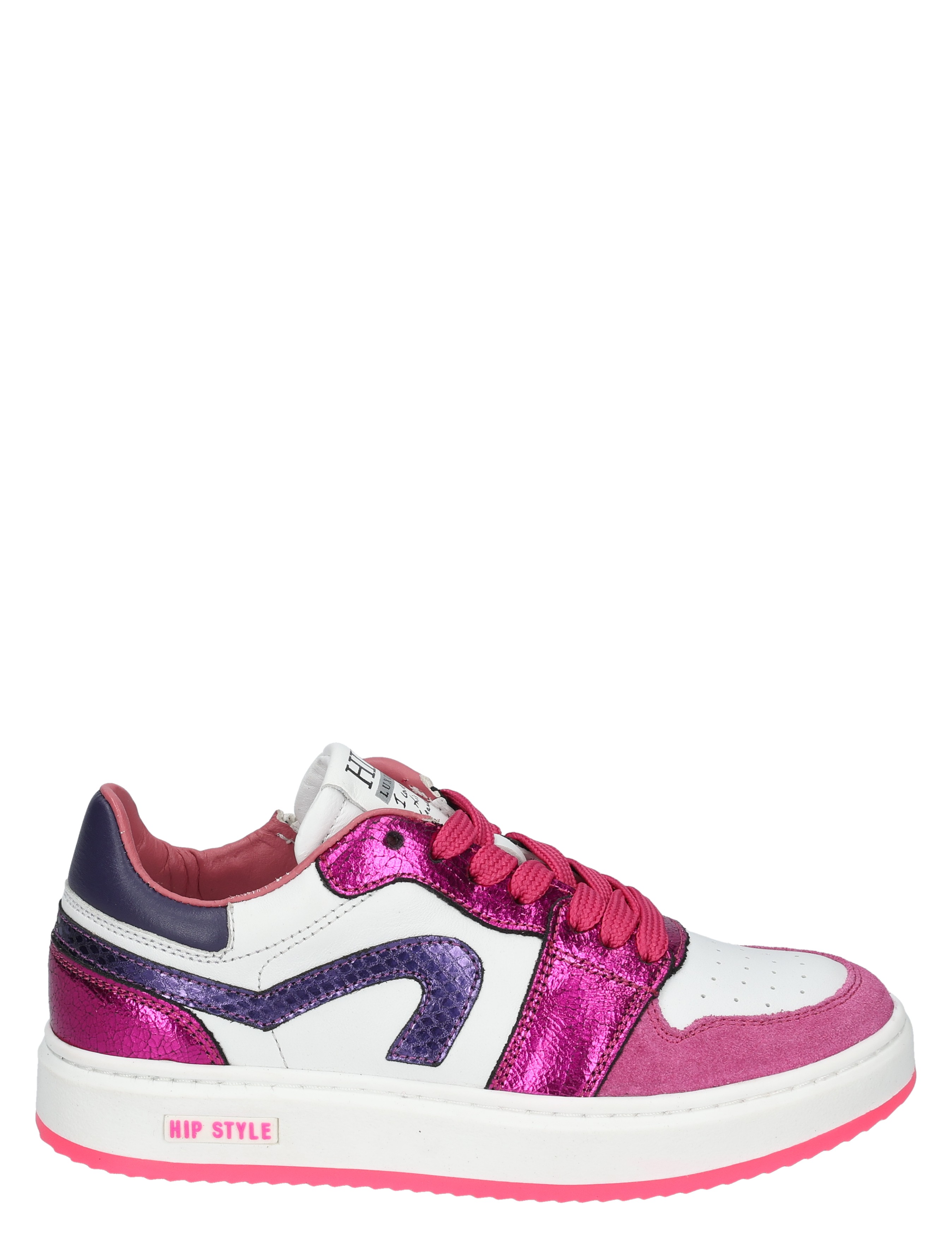Hip - H1015 Fuchsia - Meisjes - Veterschoenen - 50593_84_1