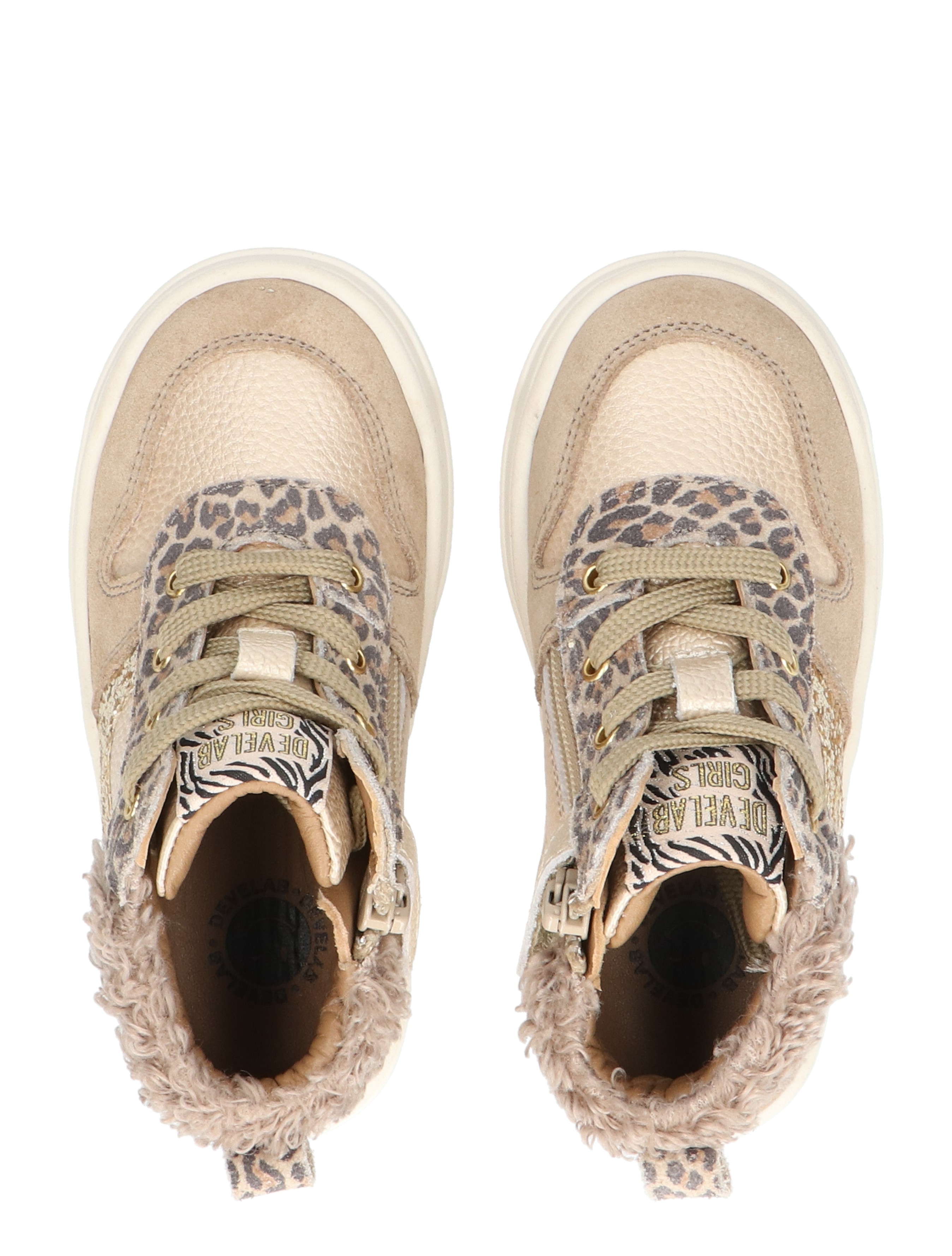 Develab - 41922 229 Beige Fantasy - Meisjes - Lage Sneakers - Sneakers - 49244_77_7