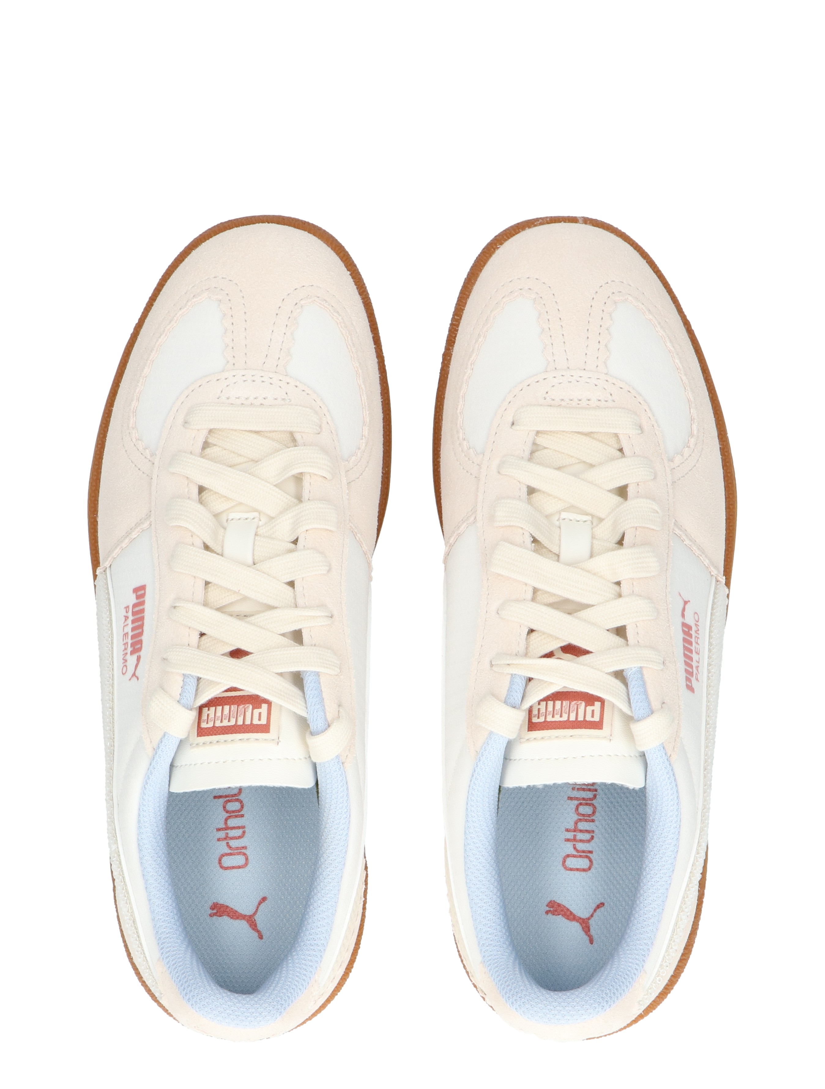 Puma - Palermo Gentle Meld 402571 01 Warm White Caramel - Sneakers - Dames - Lage Sneakers - 48074_77_7