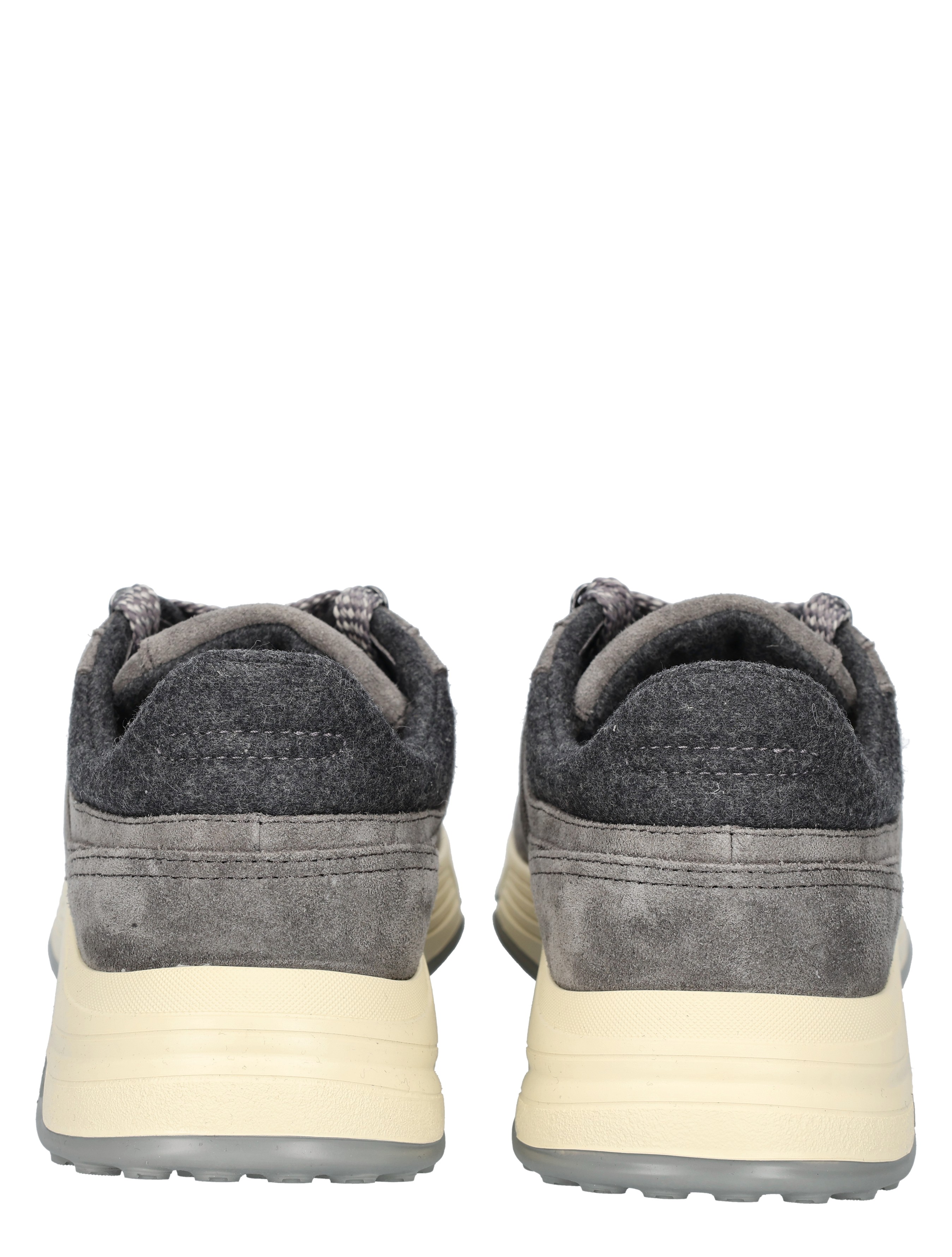 halen, sneaker, grijze, suede, wedge-zool