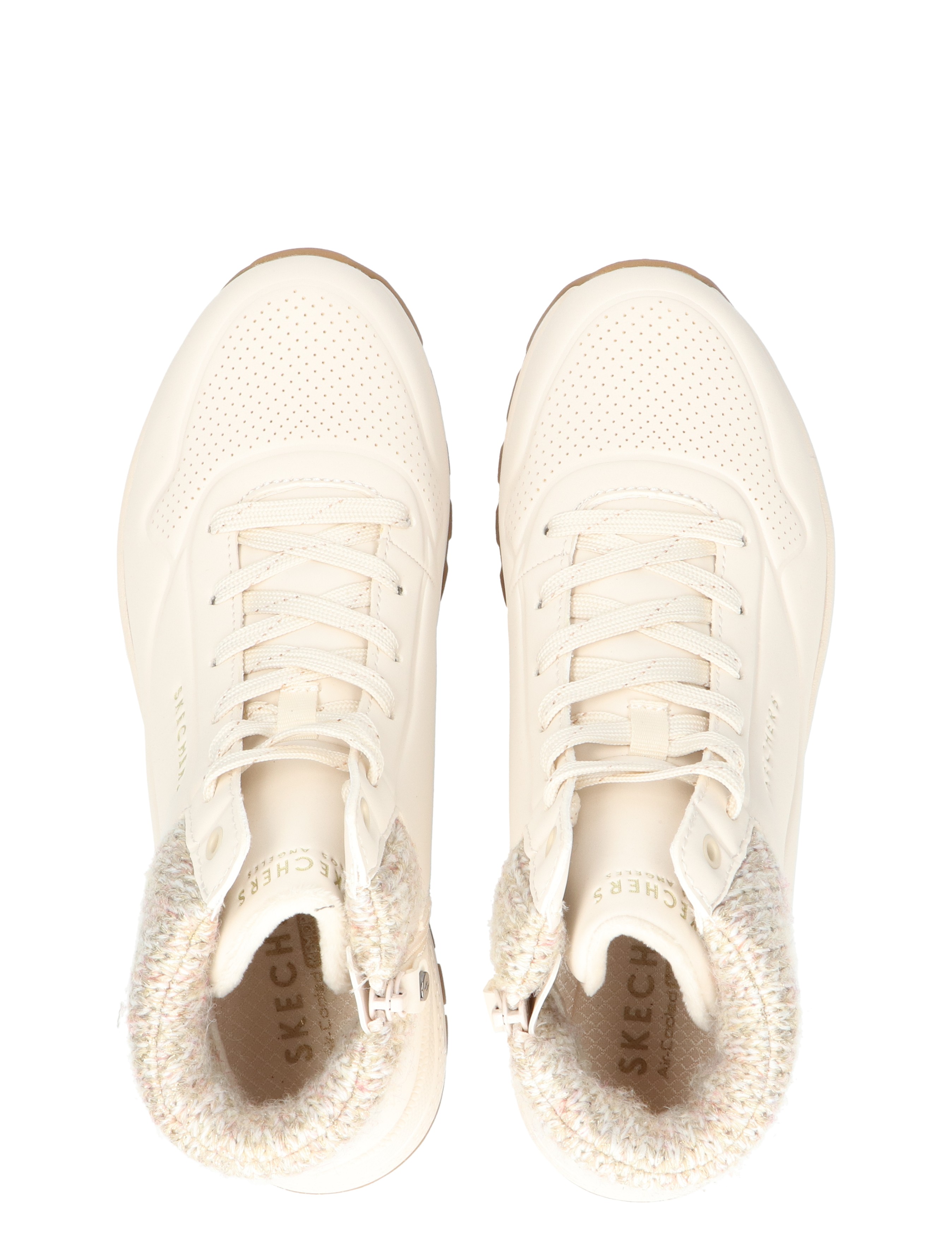 Skechers - Uno Rugged Darling Days Natural - Sneakers - Dames - Hoge Sneakers - 48194_77_7