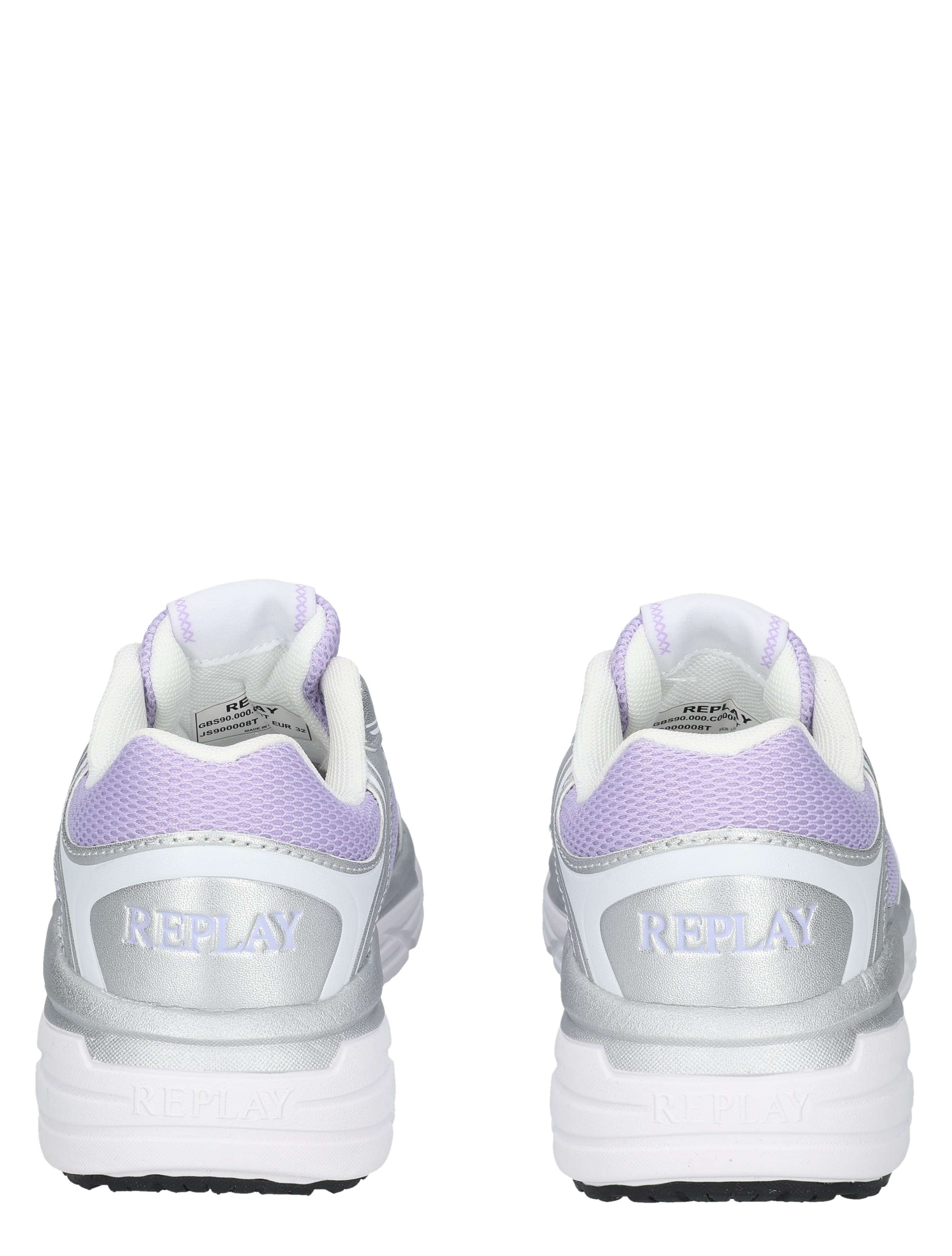 Replay - JS900008T 3519 Silver Lilac White - Meisjes - Lage Sneakers - Sneakers - 49846_54_6