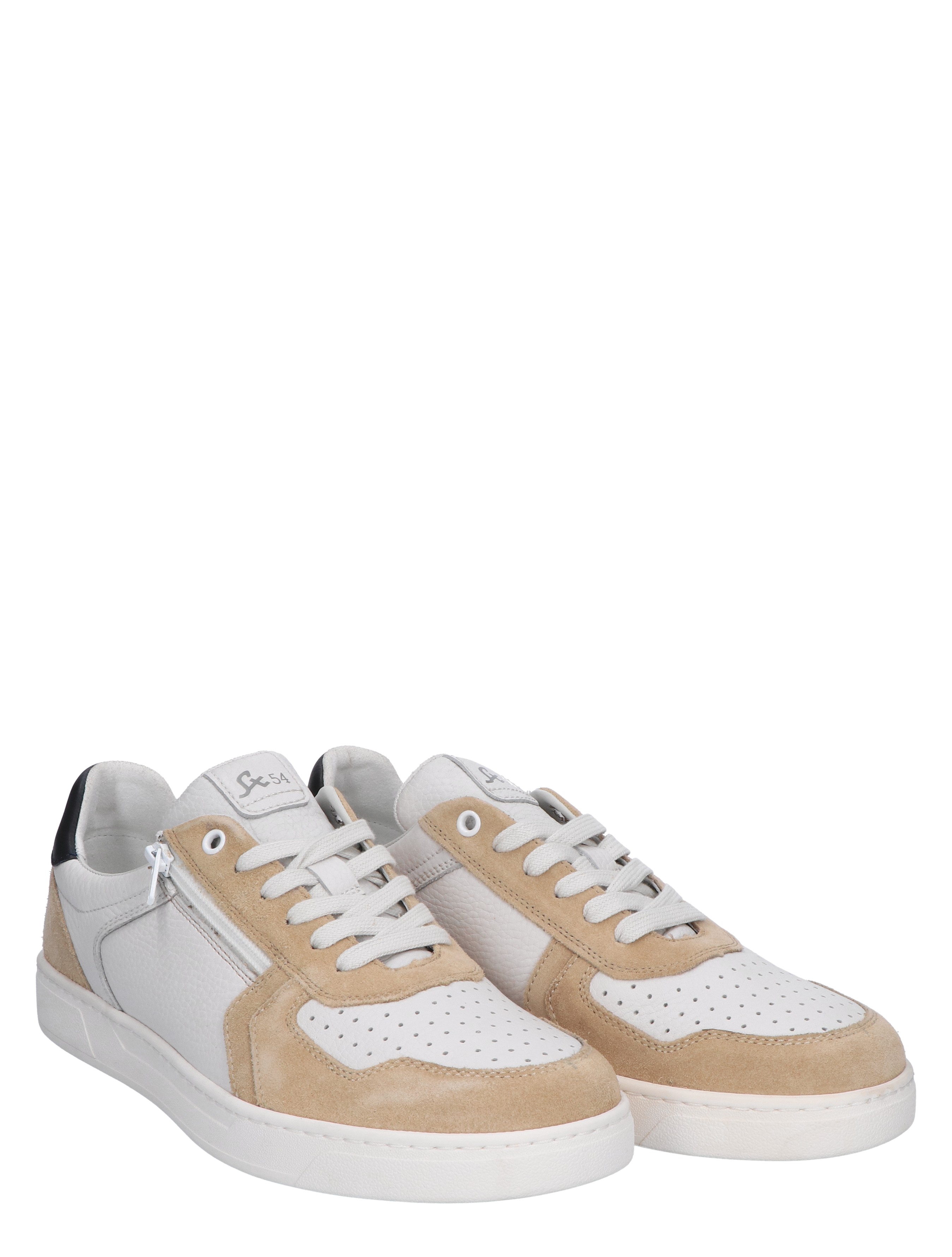Sioux - Tertulio 12212 Beige White H-Wijdte - Heren - Veterschoenen - Casual Veterschoenen - 47451_78_5