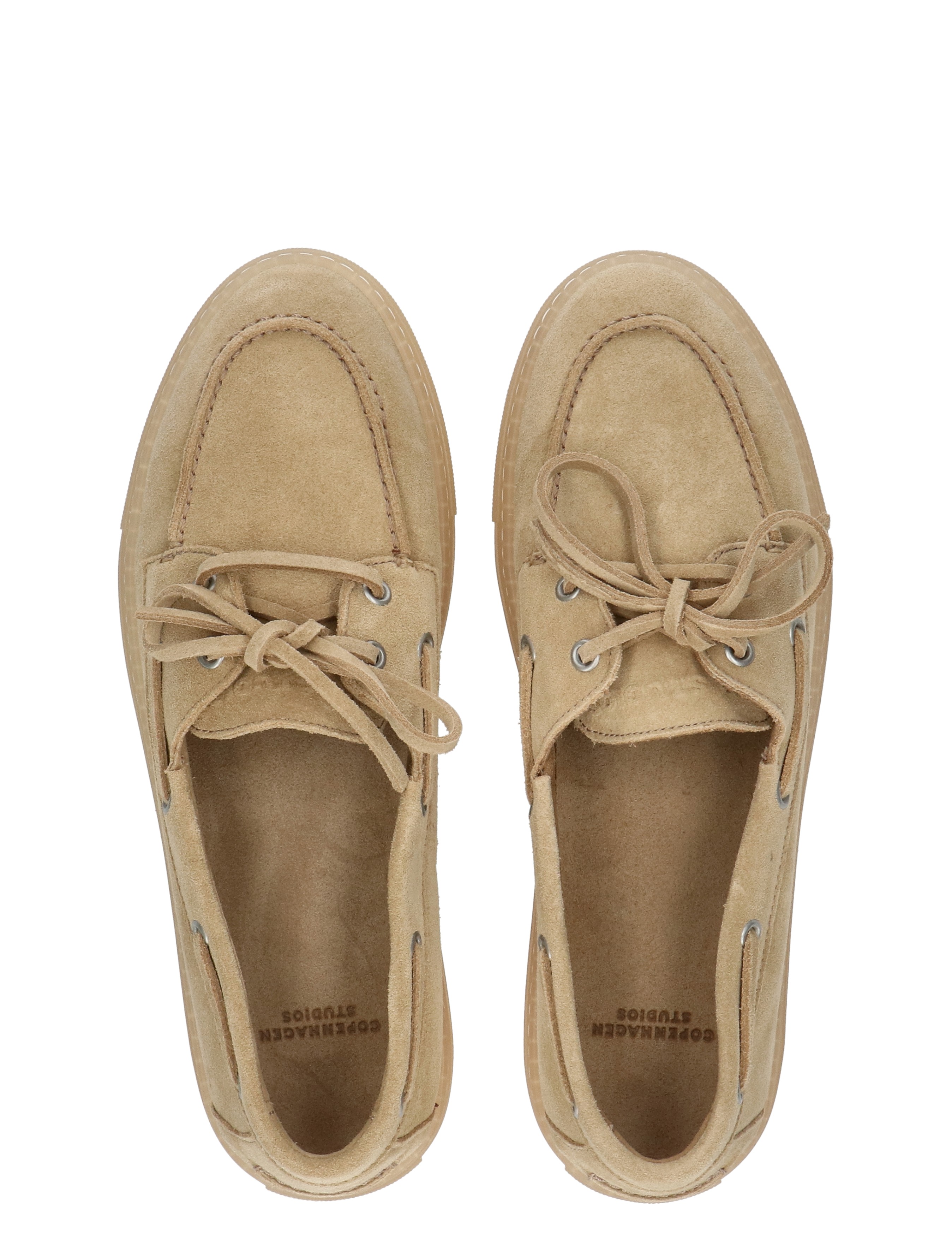 Copenhagen Studios - CPH 160 Suede Sand Cream - Dames - Veterschoenen - Casual Veterschoenen - 50644_77_7