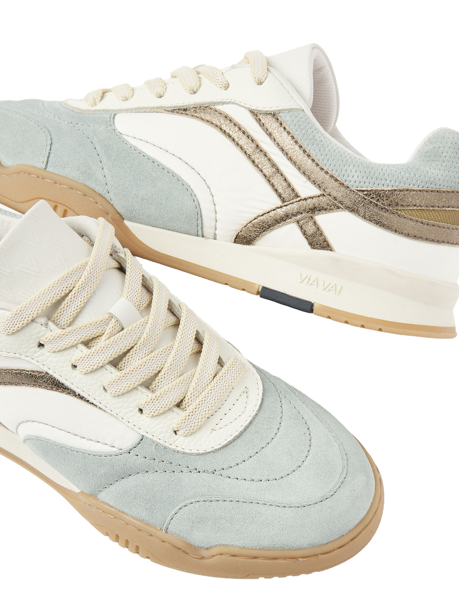 VIA VAI - 62393 Kris Sky 01-1341 Sierra Mud - Dames - Sneakers - Lage Sneakers - 51362_33_5