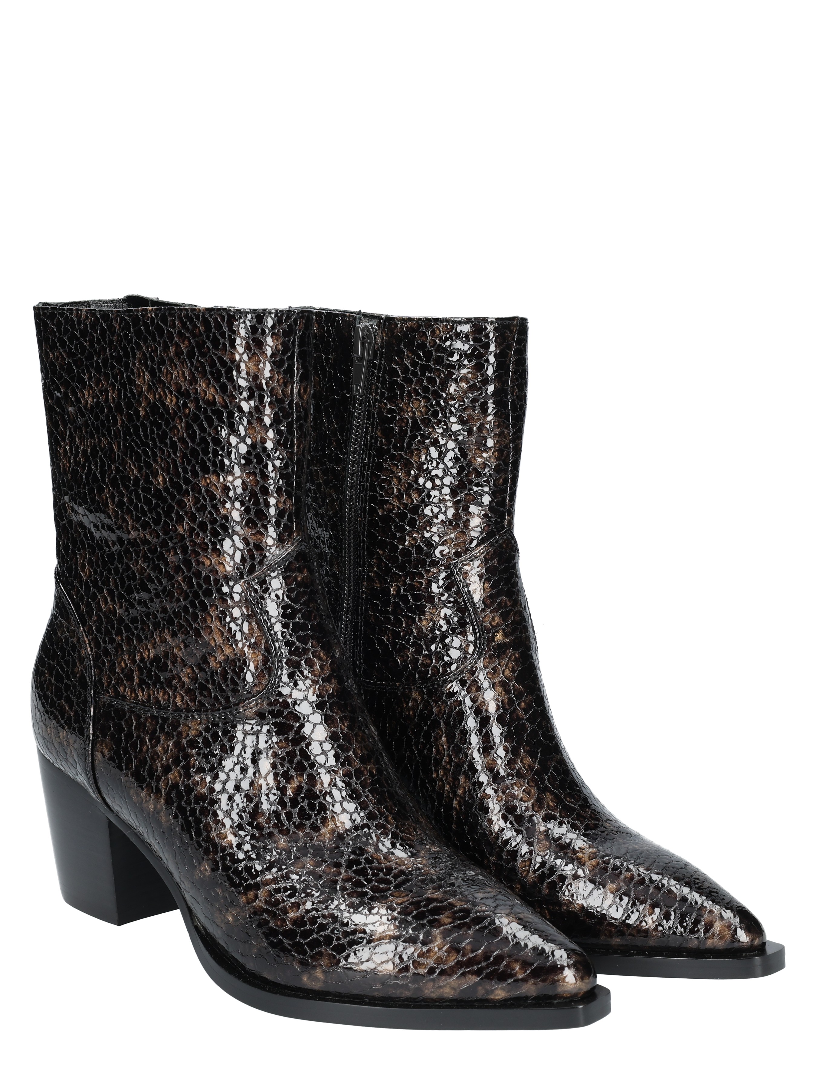 Di Lauro - Carla Brown Patent - Dames - Boots - Enkellaarsjes - 49516_20_5