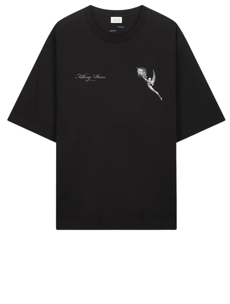 Filling Pieces - Boxy Chrome Trophy Black - Heren - T-Shirts & Polos - 51533_11_2