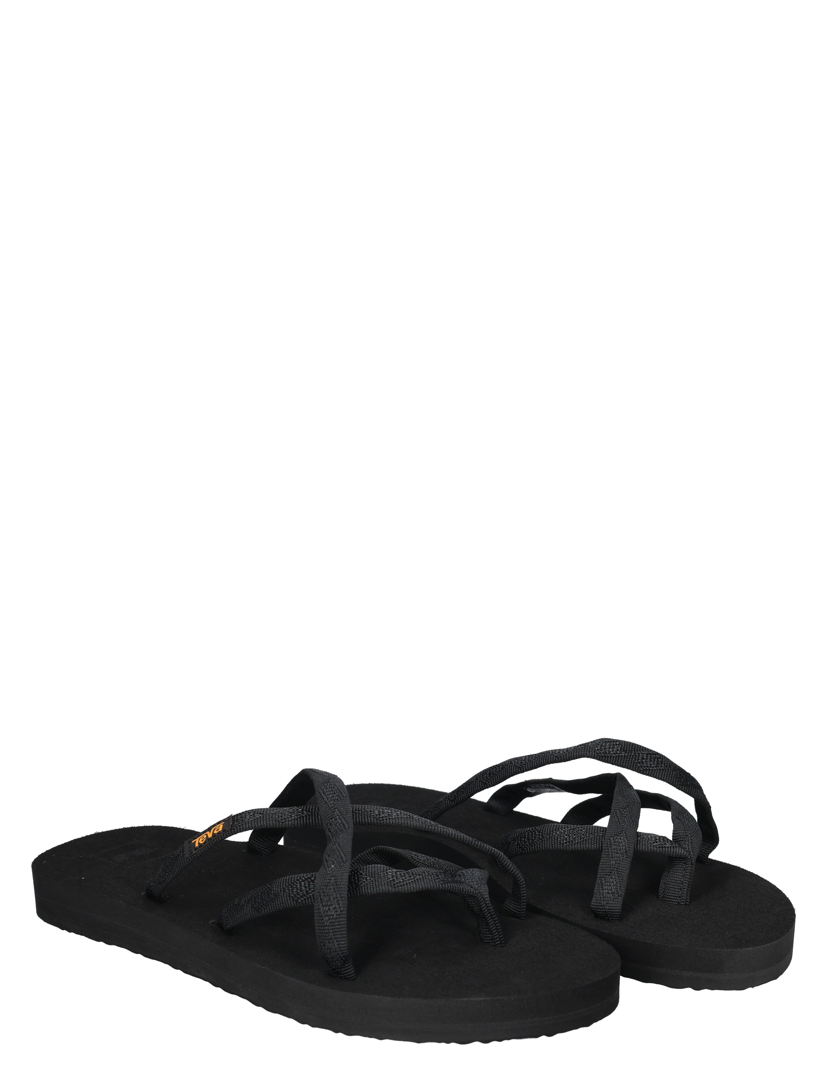 zwarte sandalen, flip-flops, rubberzool, dames/heren sandaal, straps/grepen布
