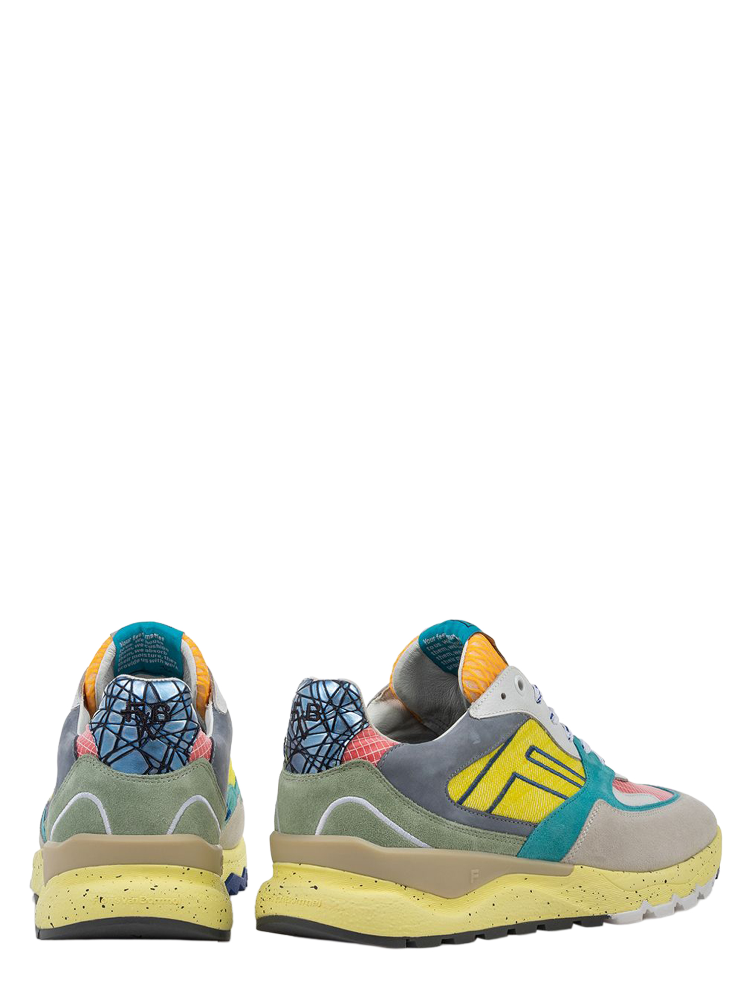 Floris van Bommel - De Treener 10243 06.03 Yellow G+Wijdte - Heren - Lage Sneakers - Sneakers - 51439_55_4