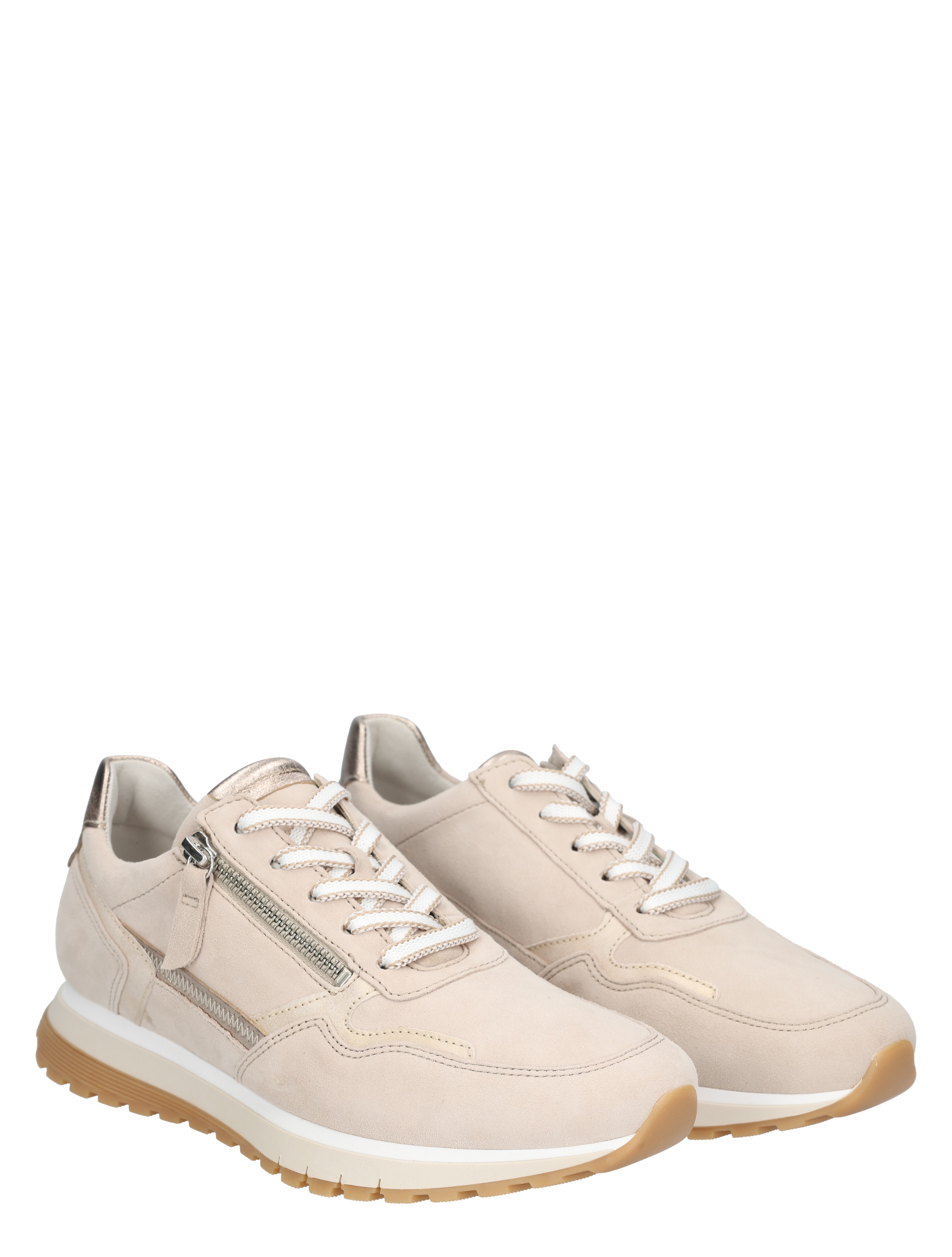 Gabor - 86.378.33 Beige H-Wijdte - Dames - Veterschoenen - Casual Veterschoenen - 50007_77_5