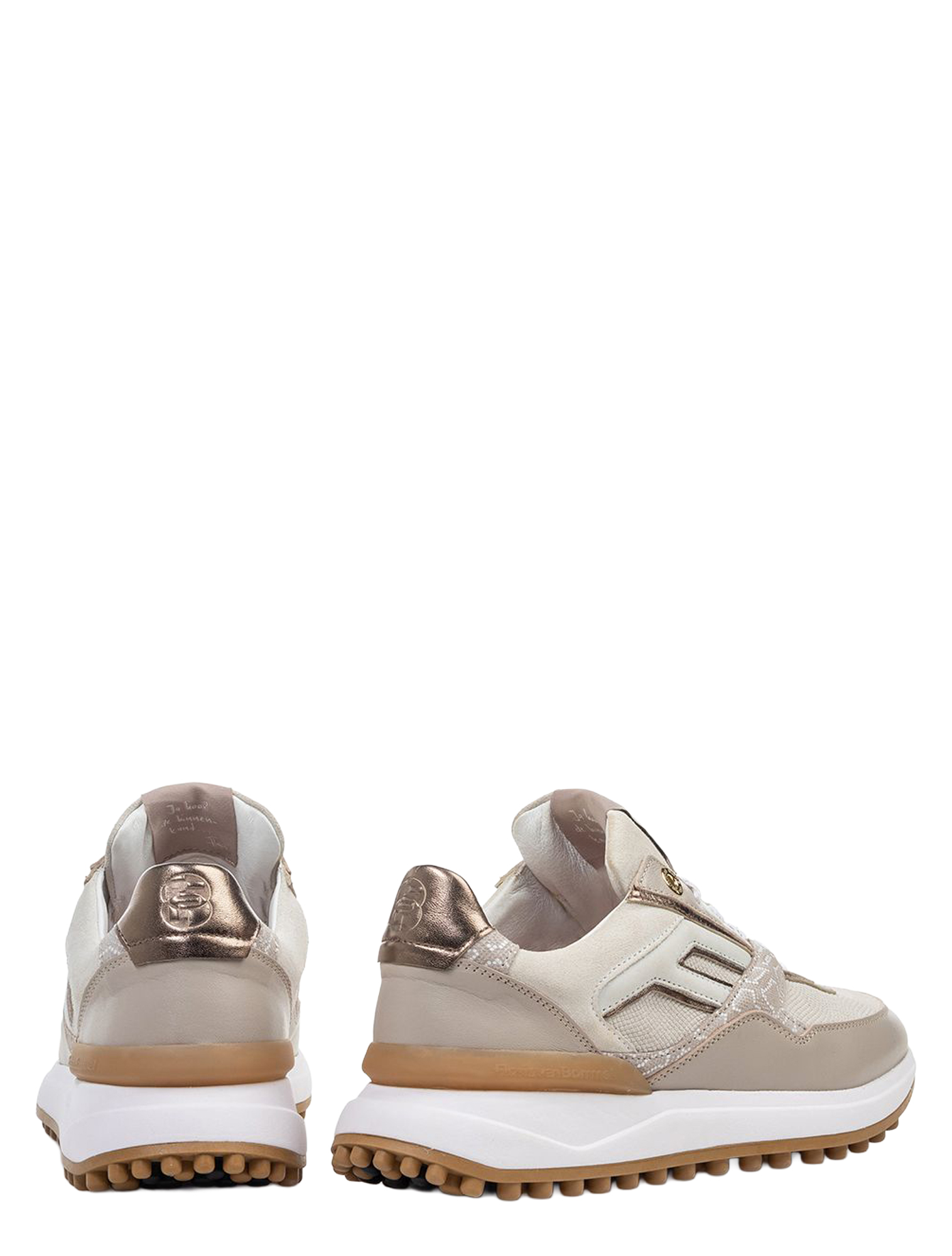 Floris van Bommel - Noppi 10170 52.01 Dark White - Dames - Sneakers - Lage Sneakers - 51497_77_4