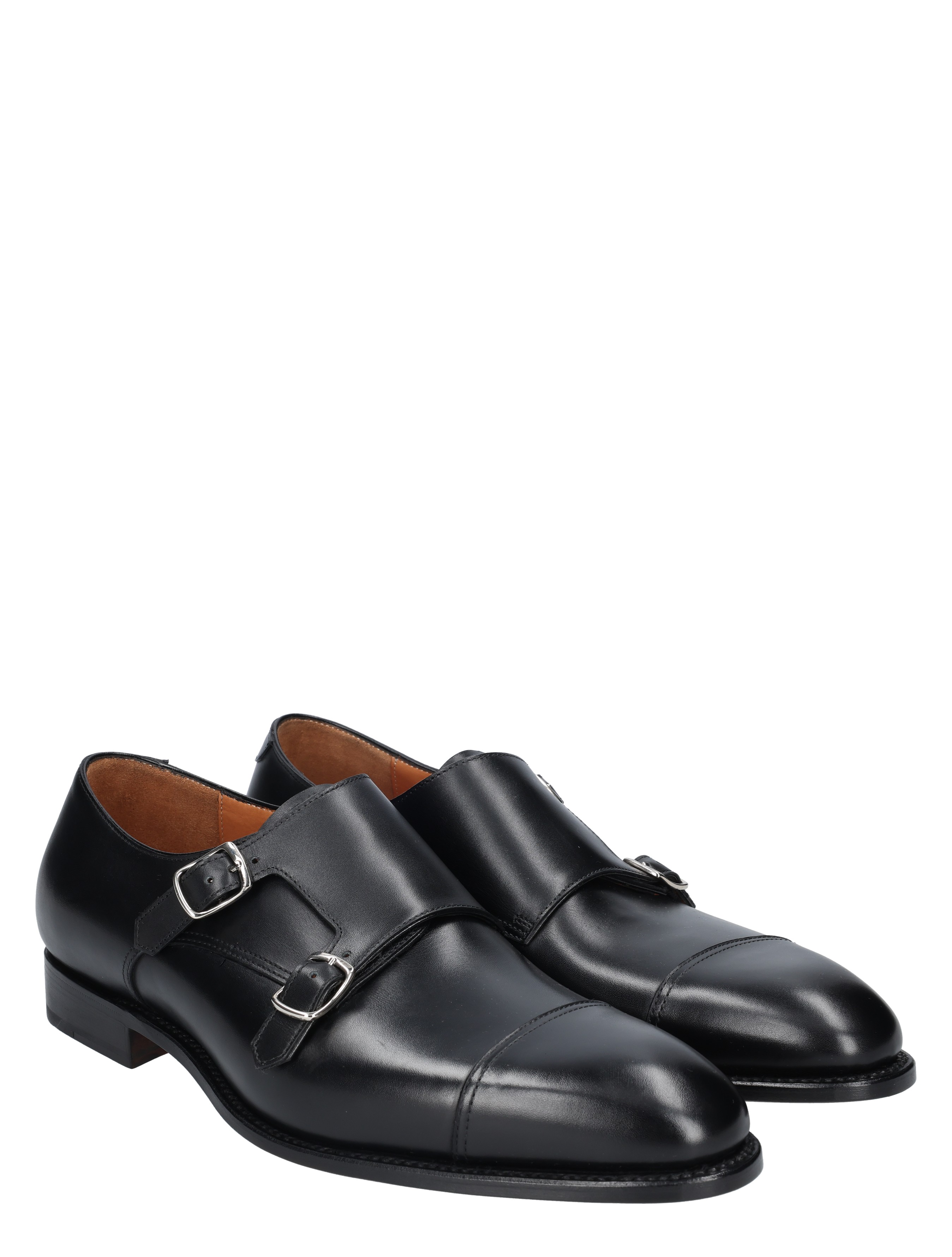 broekloze, dress code, black shoes, double monk strap, leather