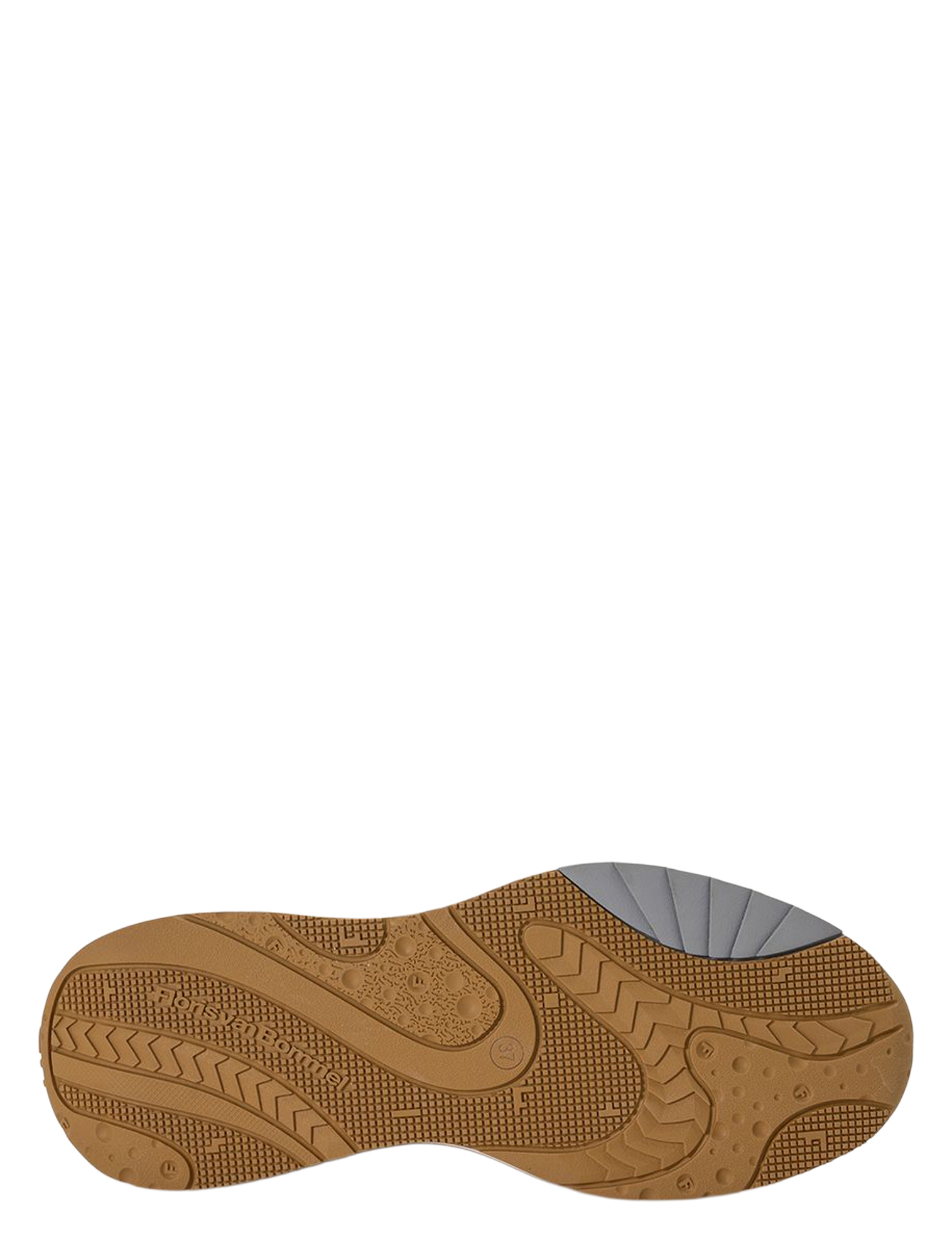 sneaker zolen, rubberen buitenzool, anteloping, lichtbruine kleur, patroonzool
