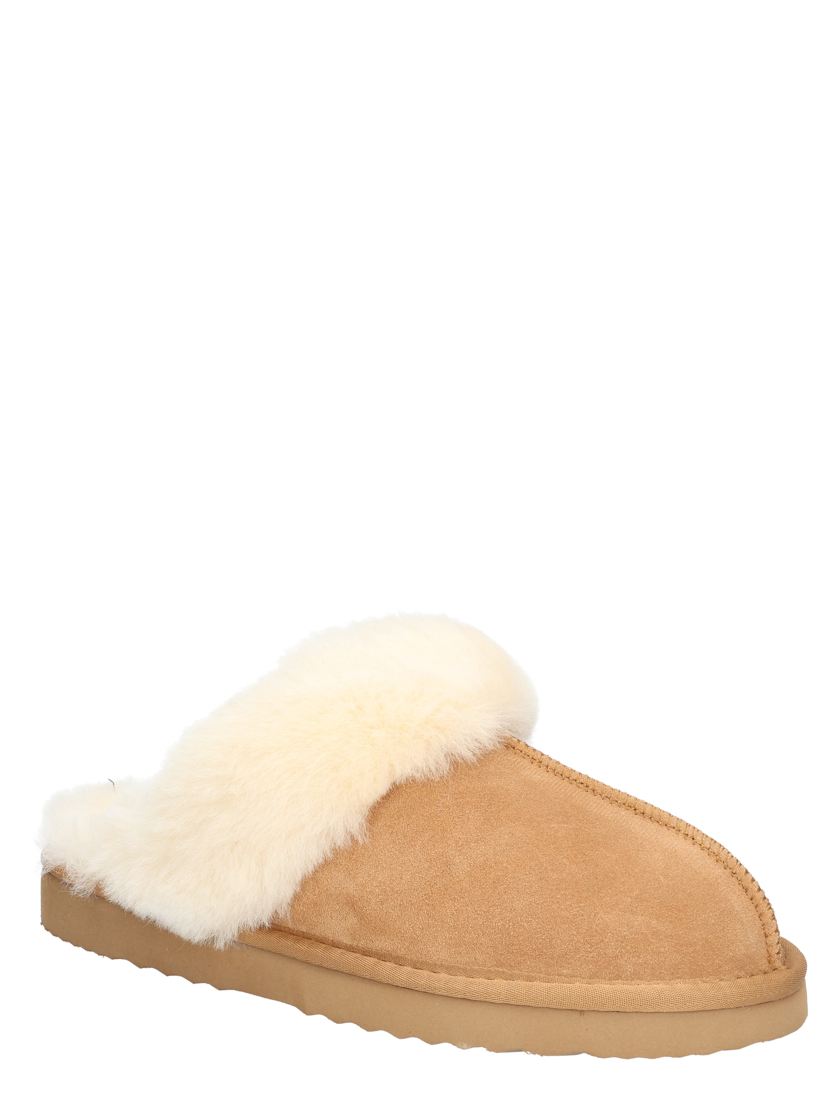 Cypres - Caiya 2545223 Camel Cow Suede - Dames - Pantoffels - 49479_22_3