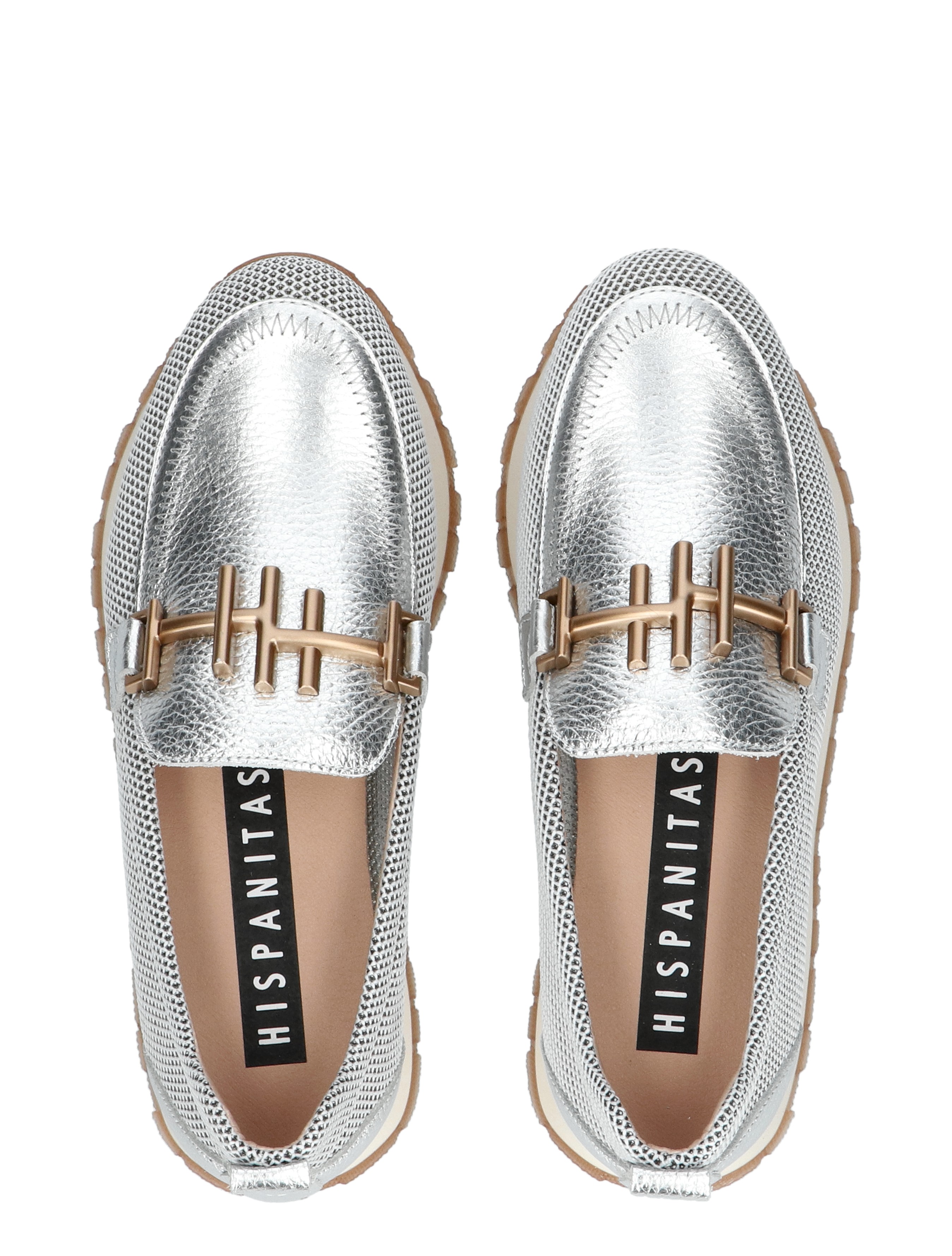 Hispanitas - HV253919 Melbourn White Bolero Silver - Dames - Loafers - 47390_54_6