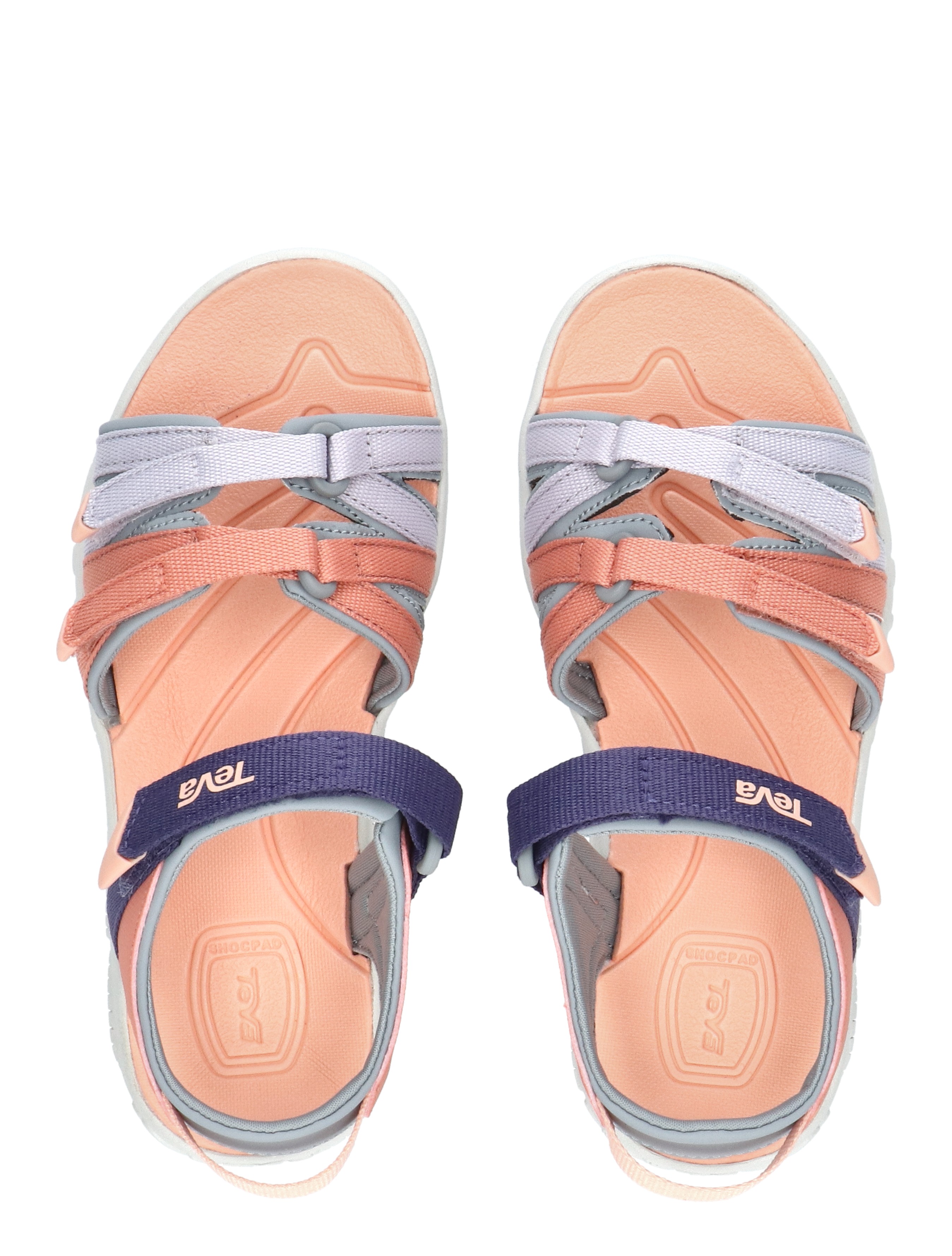 sandal, sandalen, peach, bandjes, schlappen