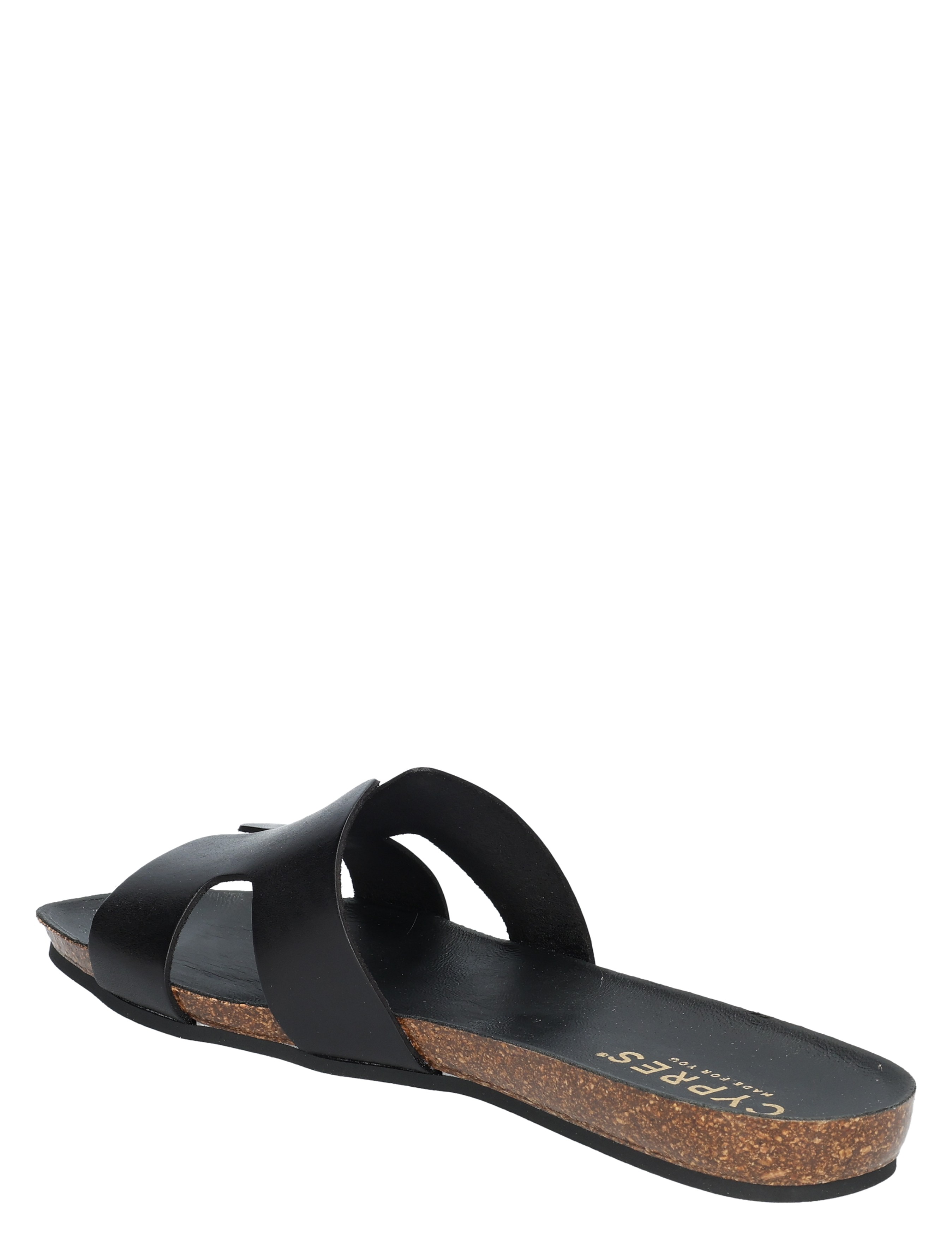 slipper, sandalen, zwarte, bandjes, kruisband