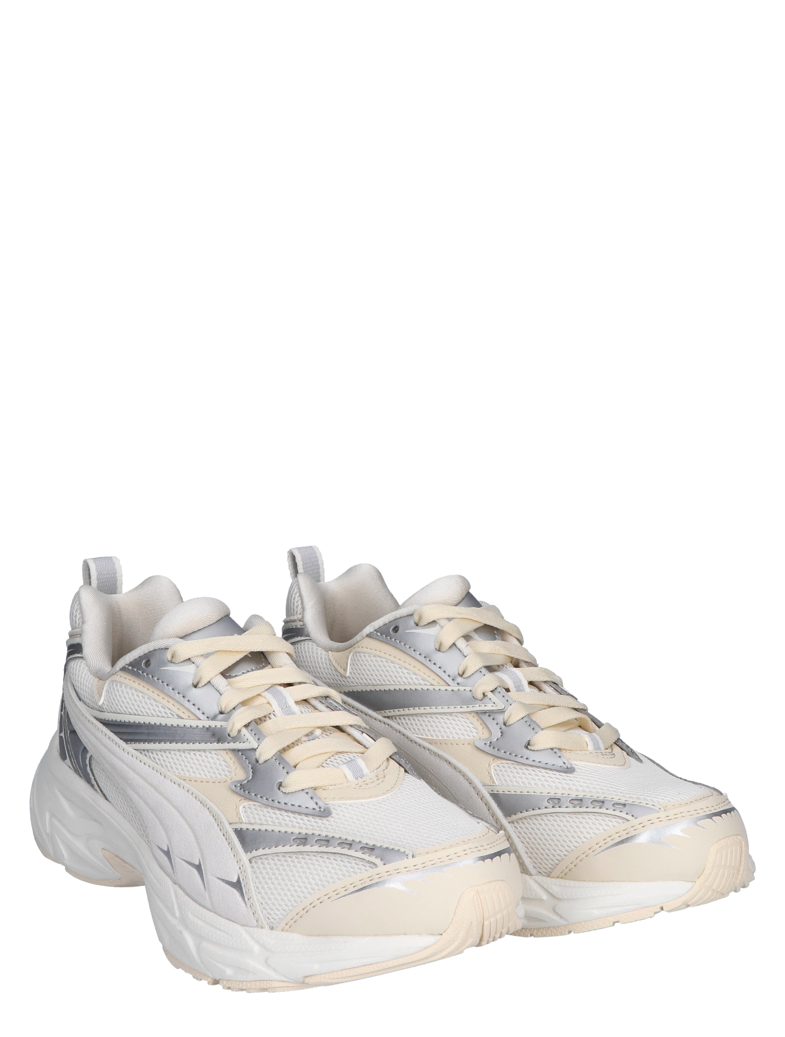 Puma - Morphic Retro 395920 06 Warm White Silver - Sneakers - Dames - Lage Sneakers - 46462_77_5